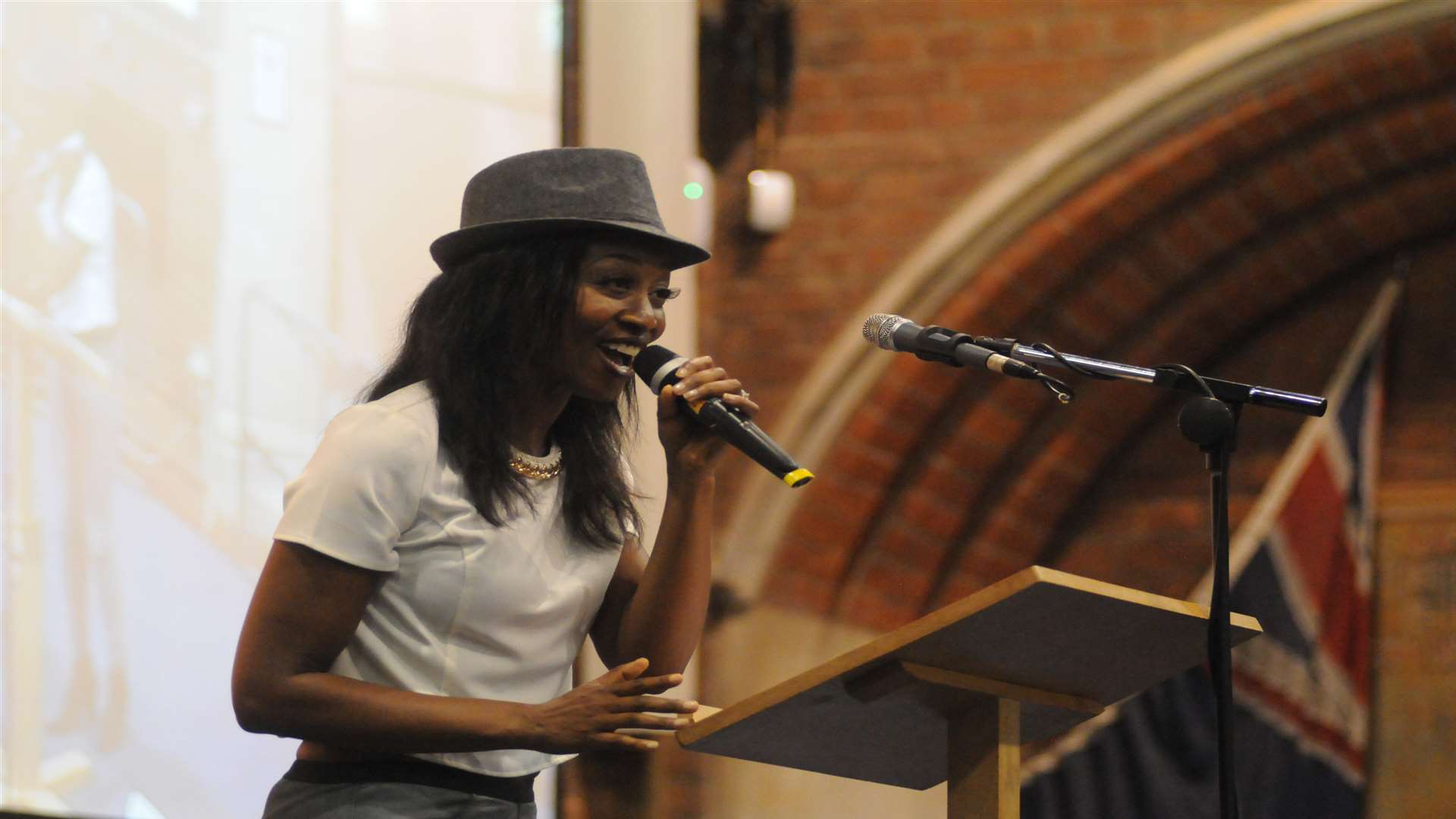 Beverly Knight sang at the celebration of life for Safiya.