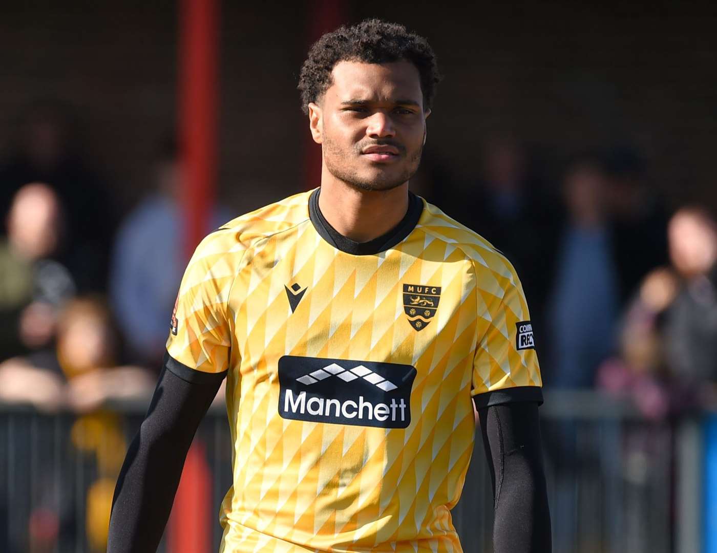 Maidstone United midfielder Michael Klass felt his hamstring at Eastbourne. Picture: Steve Terrell