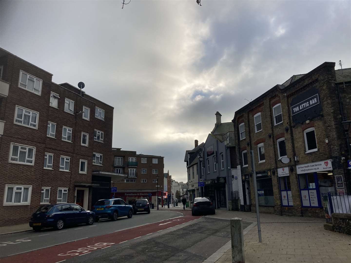 The Attic Bar nightclub is directly opposite the Stembrook Court flats