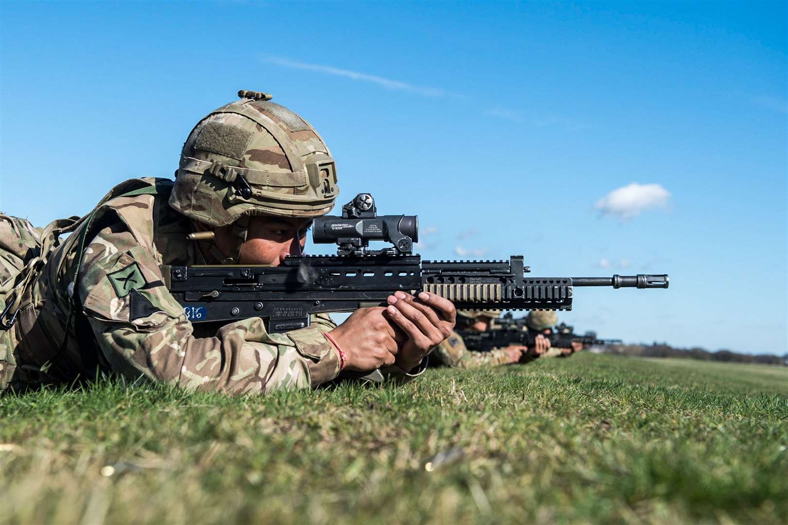 Soldiers from Folkestone based Royal Gurkha Rifles win in brigade shooting competition held in Essex 2017. Credit: Cpl Darren Legg RLC / MoD