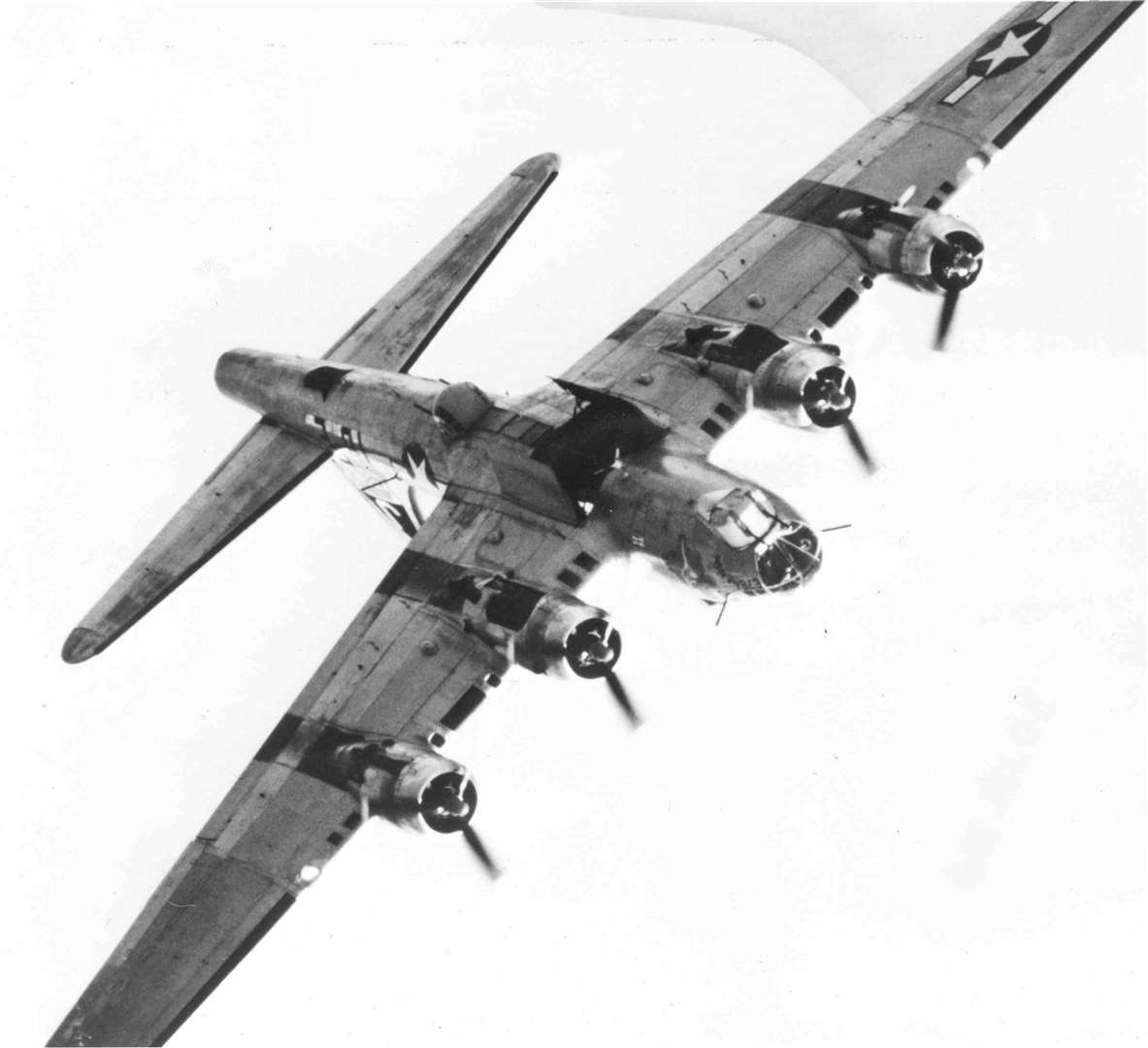 Sally B flying over West Malling during the filming of the LWT TV Series, 'We'll Meet Again