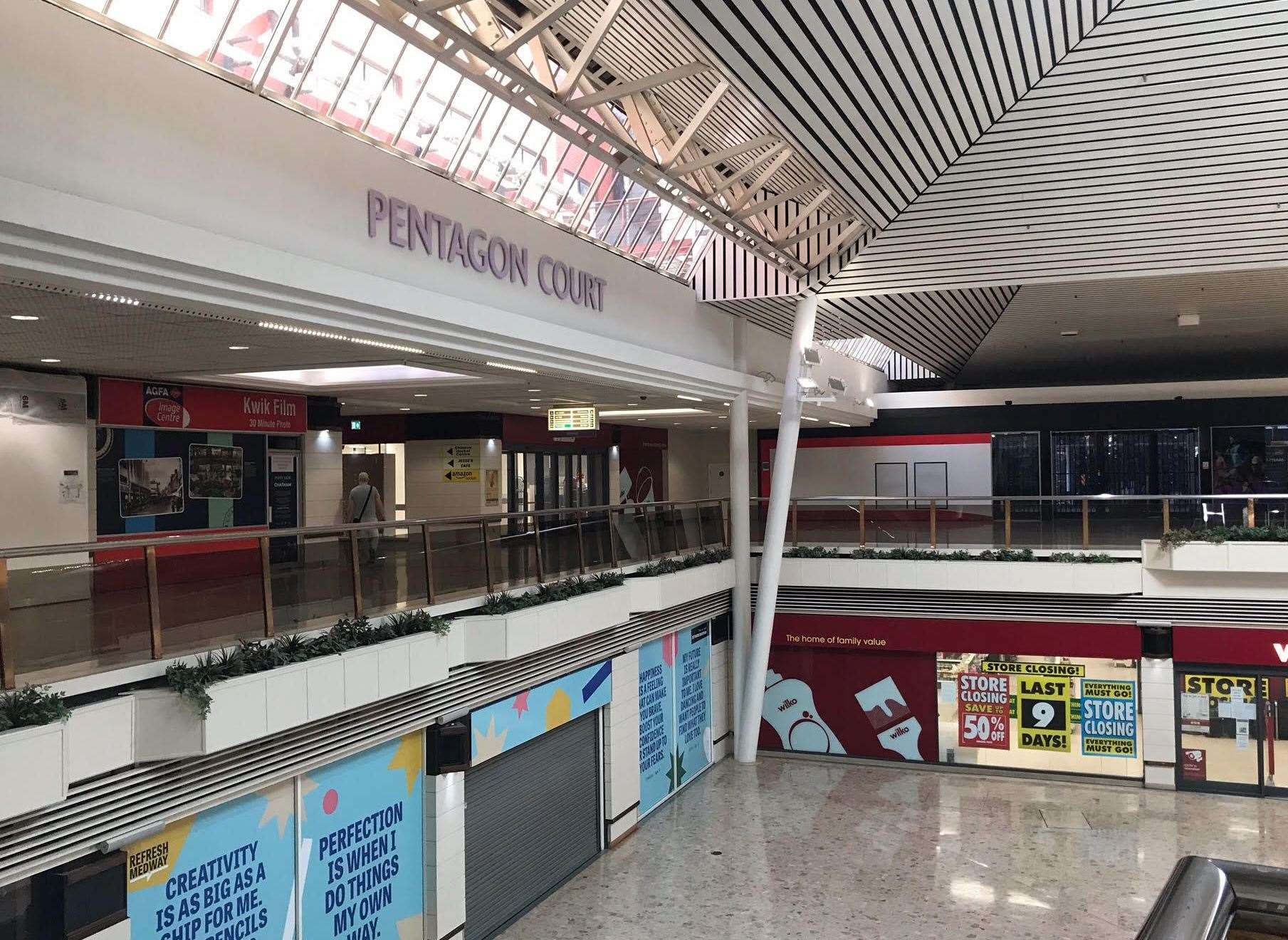 The first floor of the Pentagon which is expected to be converted into a healthy living centre