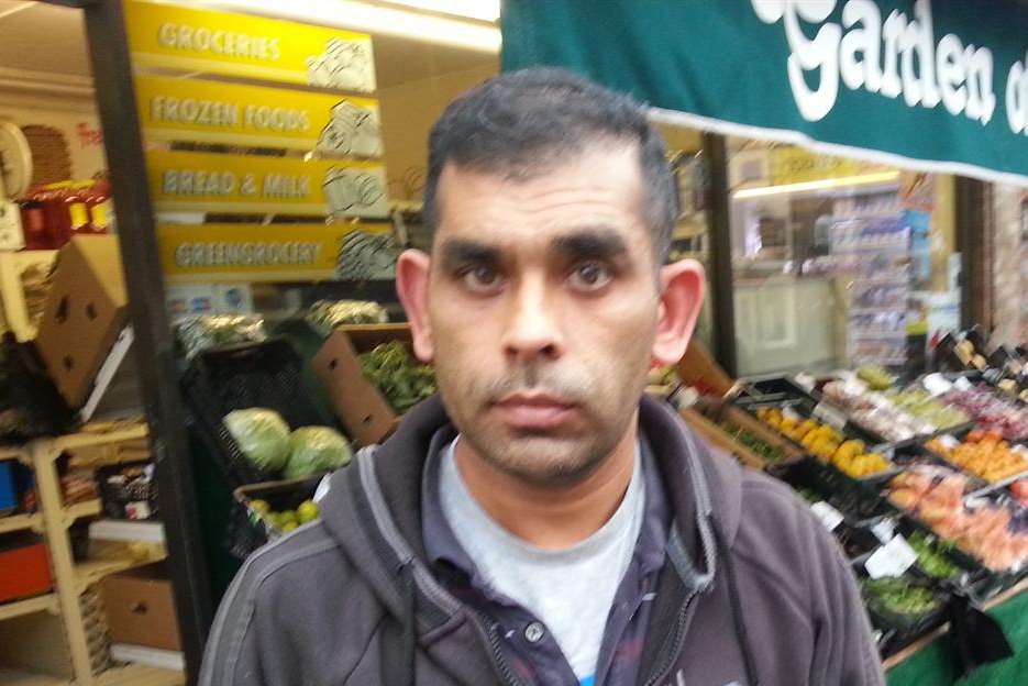 Ishtiaq Ahmed outside his shop Garden of England in St Dunstan's Street, Canterbury