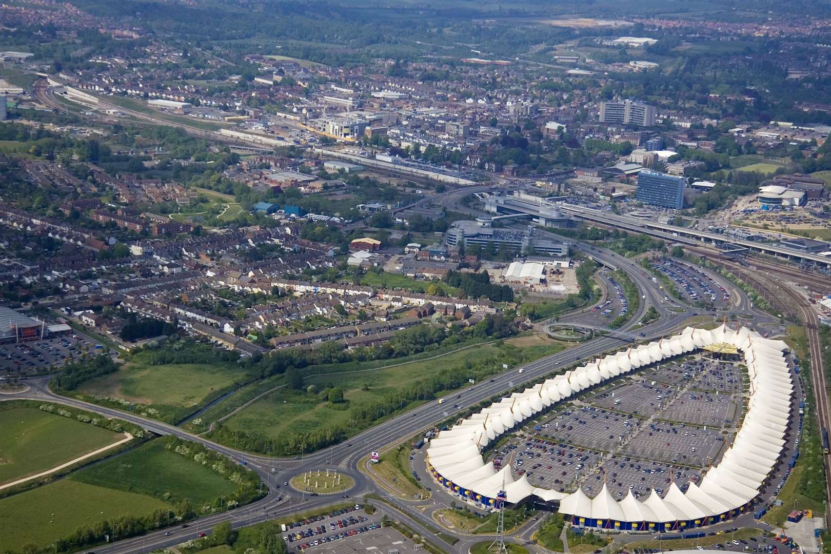 Long before the extension was built, here's the outlet from above in 2007. Picture: Countrywide Photographic