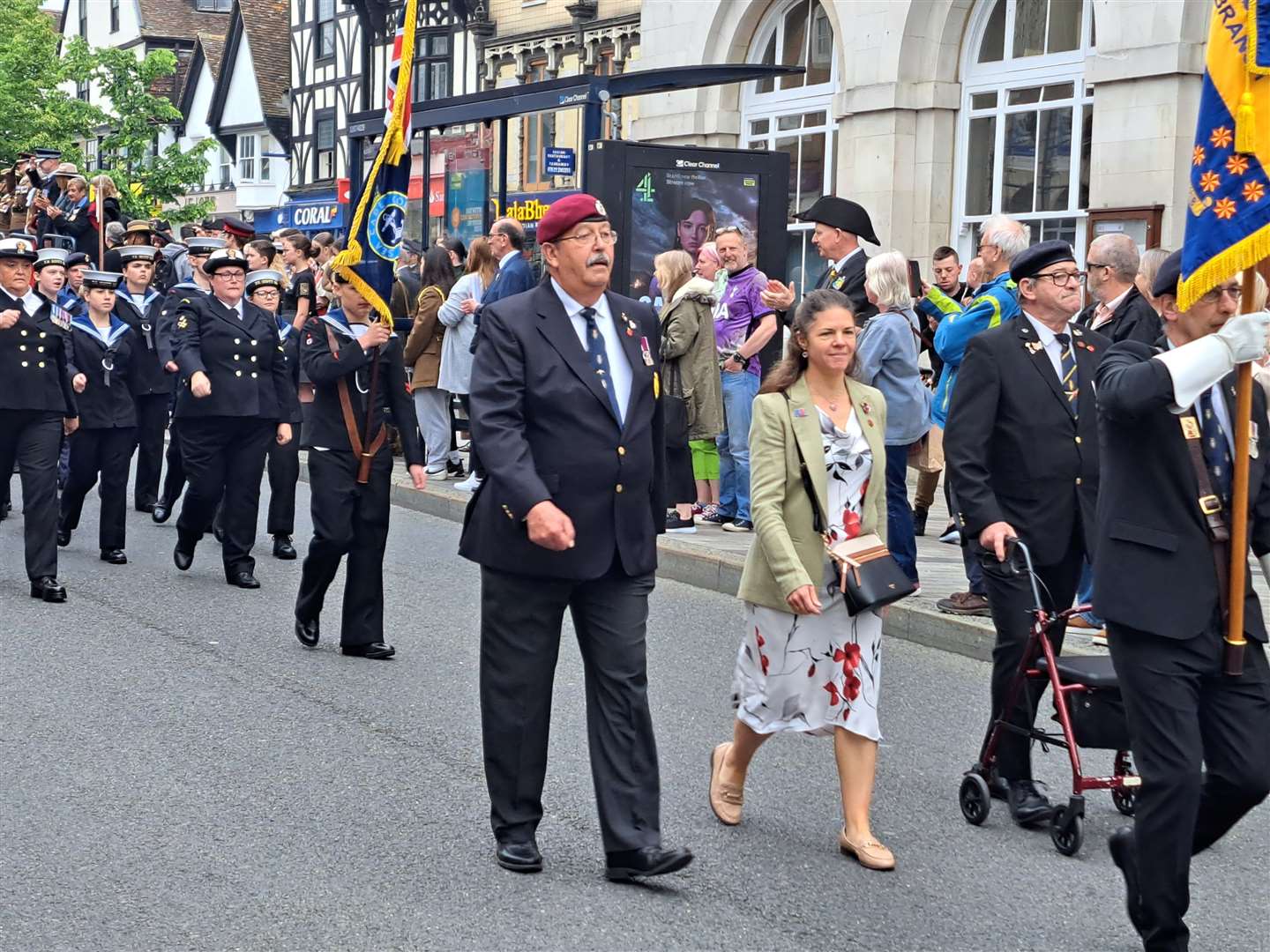 Procession along Maidstone High Street (18/05/24) to celebrate the inauguration of Maidstone’s new mayor, Cllr John Perry. Picture: Alan Smith