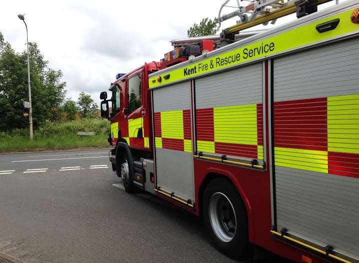 Crews were called to the home after the fire started in the kitchen