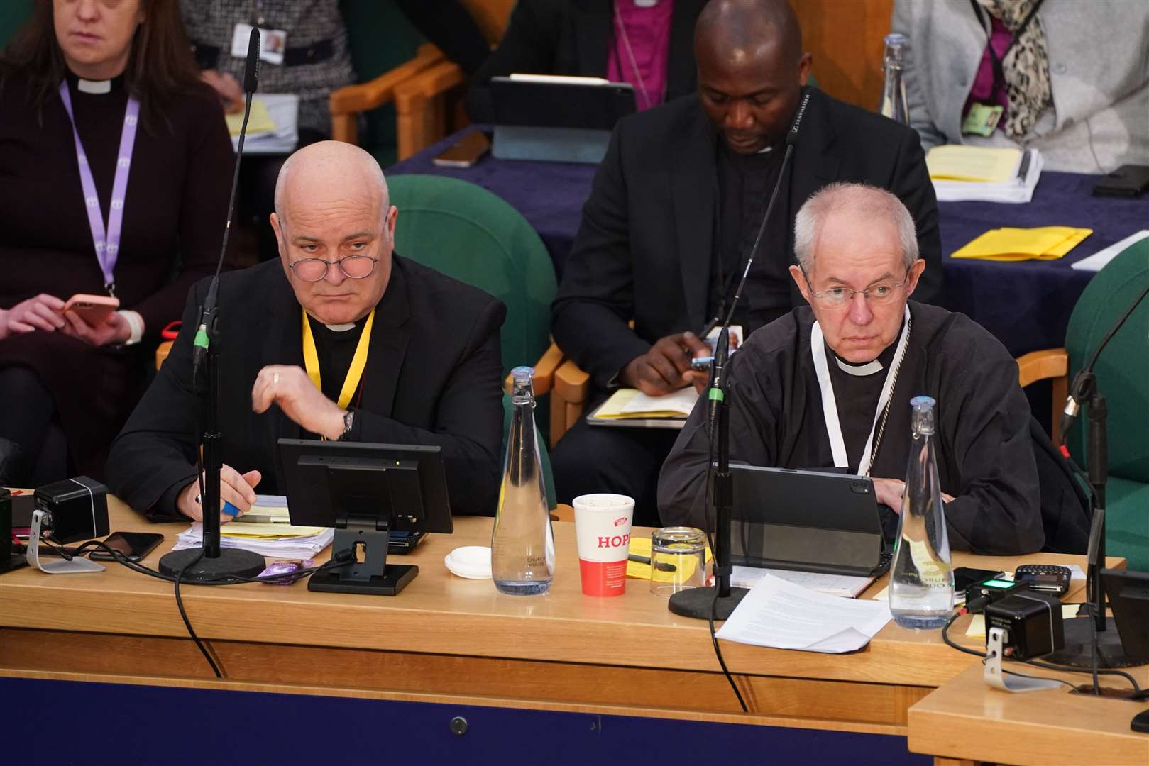 The Archbishop of York, Stephen Cottrell (left), and The Archbishop of Canterbury, Justin Welby are the most senior bishops in the Church of England (James Manning/PA)