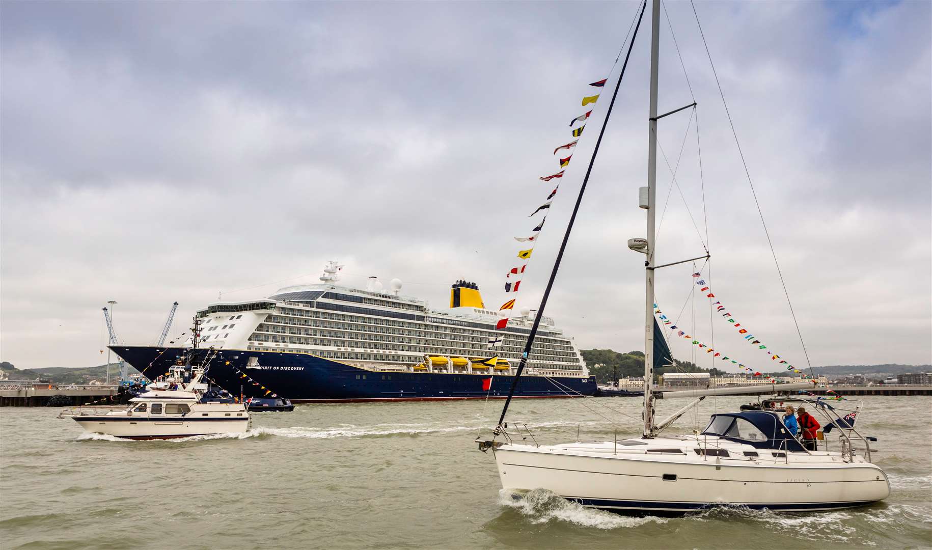 The Spirit of Discovery arrives in Dover. Picture by Christopher Ison (13112519)