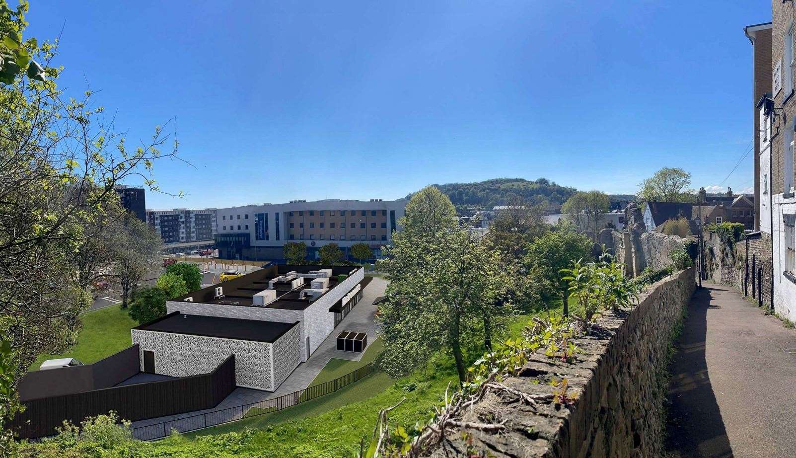 How the new McDonald's drive-thru could look from above. Picture: Scurr Architects