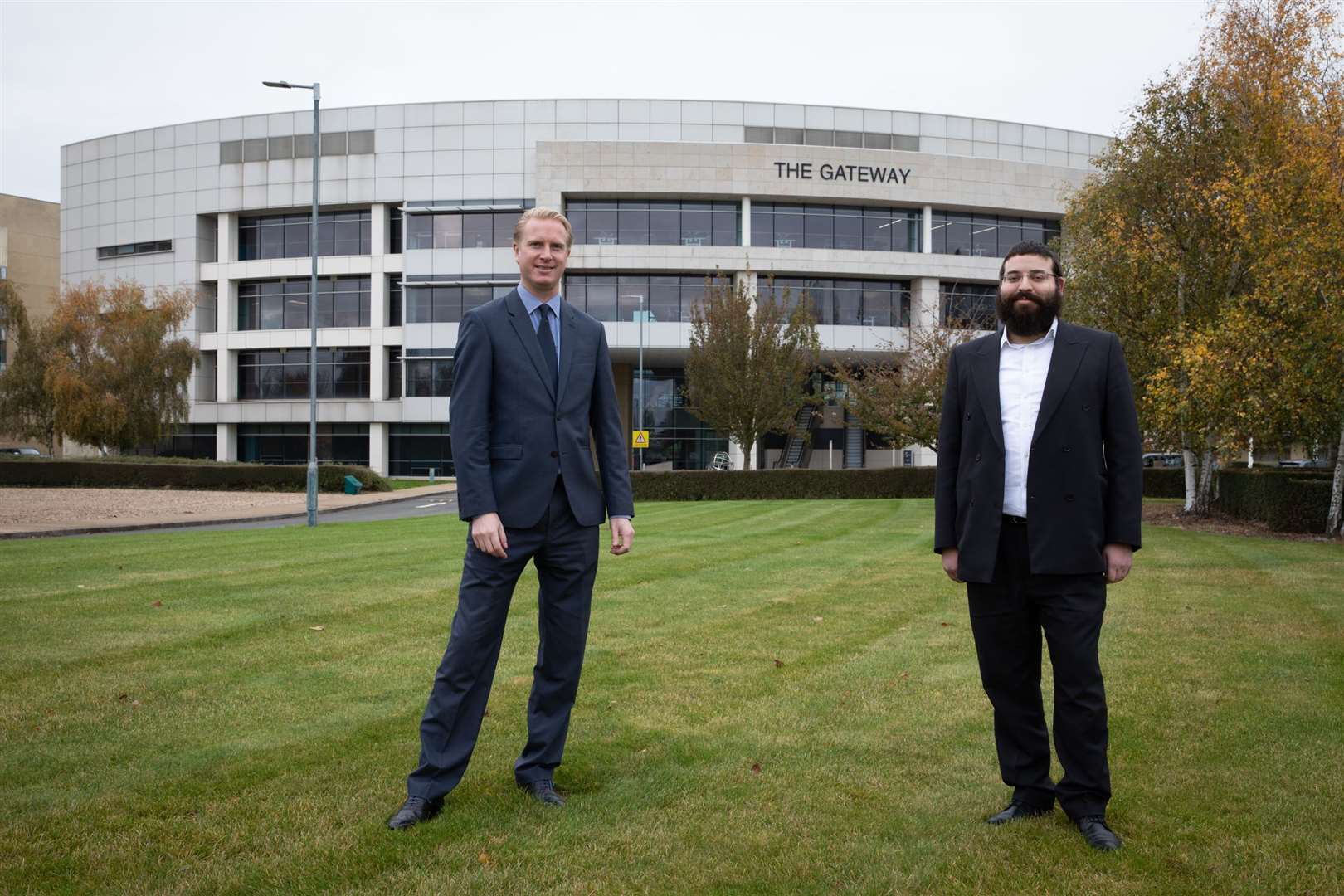 Cummins' Adam Sidders and Discovery Park CEO Mayer Schreiber