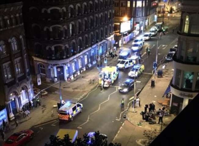 The huge police response at London Bridge, surrounding roads and Borough Market. Picture: Kent 999s