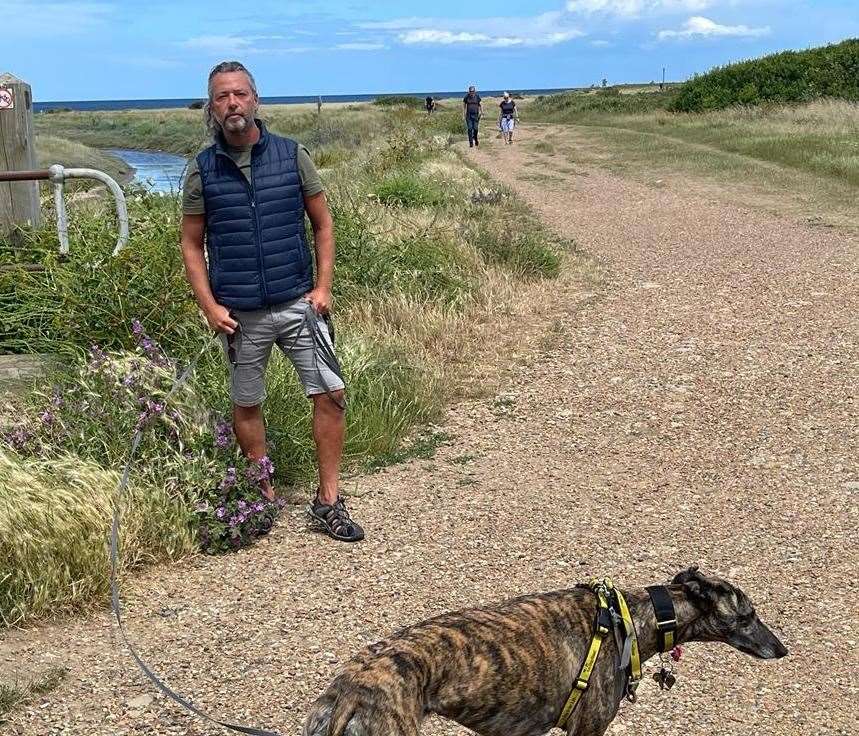 Tankerton resident Gavin Serkin in Long Rock in Swalecliffe. Picture: Gavin Serkin