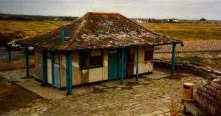 The previous kiosk near Sandown Castle Community Gardens in Deal was demolished after falling into disrepair. Picture: The ONE Architecture