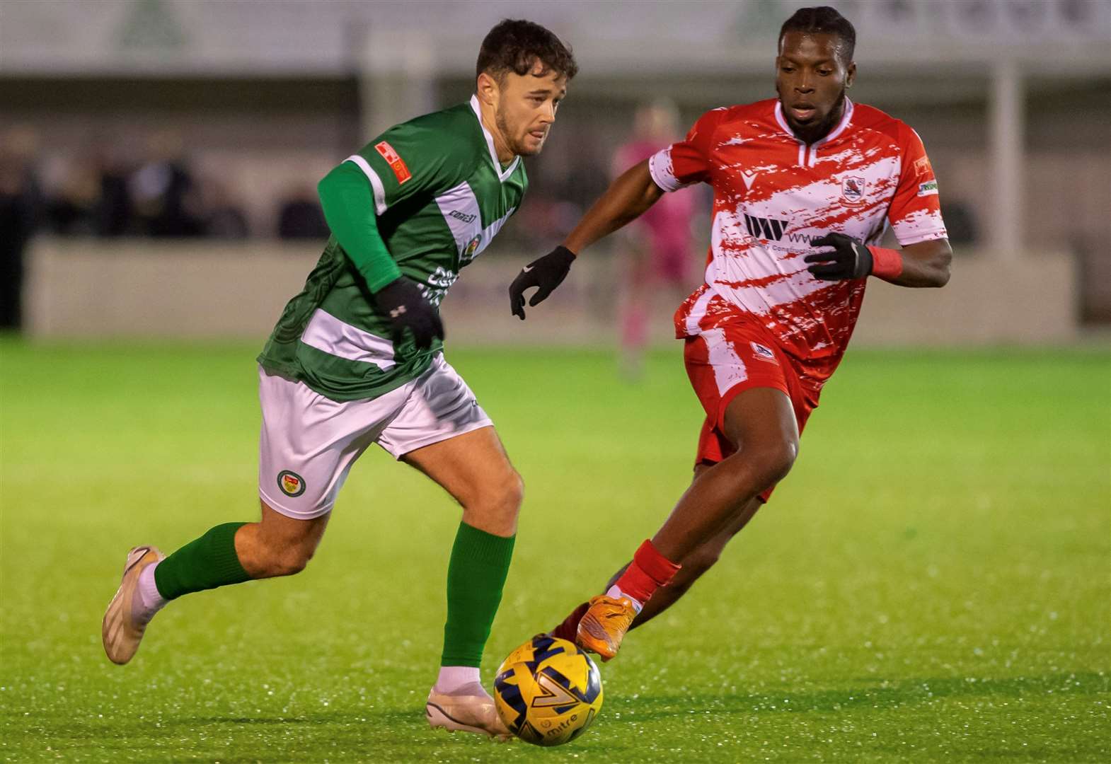 Danny Parish takes the game to Ramsgate. Picture: Ian Scammell