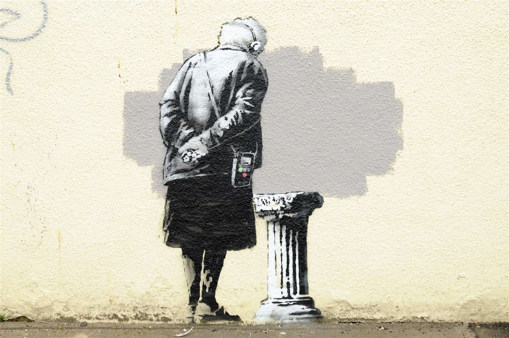 Banksy's artwork in Folkestone. Picture: Wayne McCabe