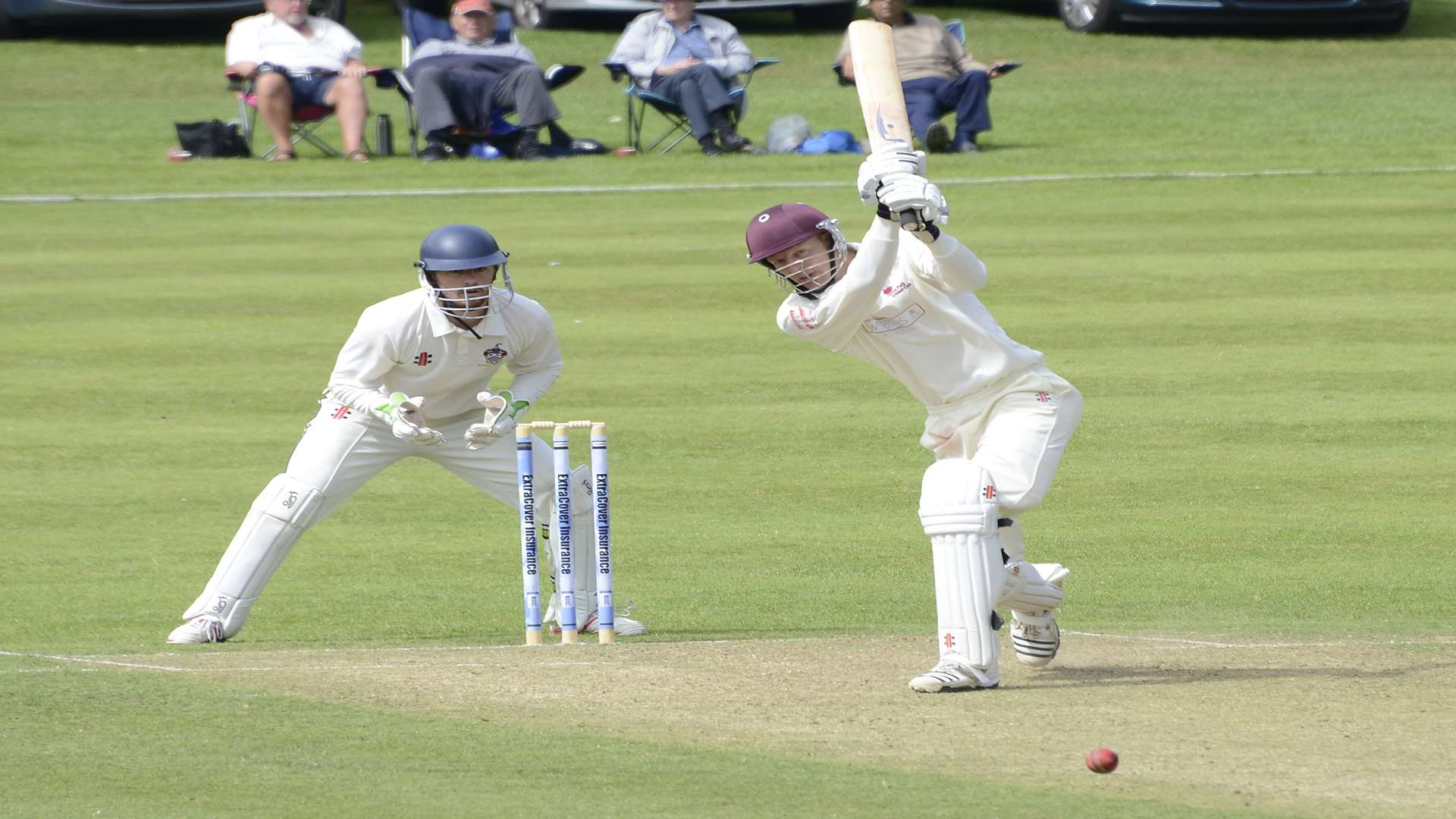 Captain Steve Rowe hits out during Sibton Park's win over Miskin Manor Picture: Paul Amos