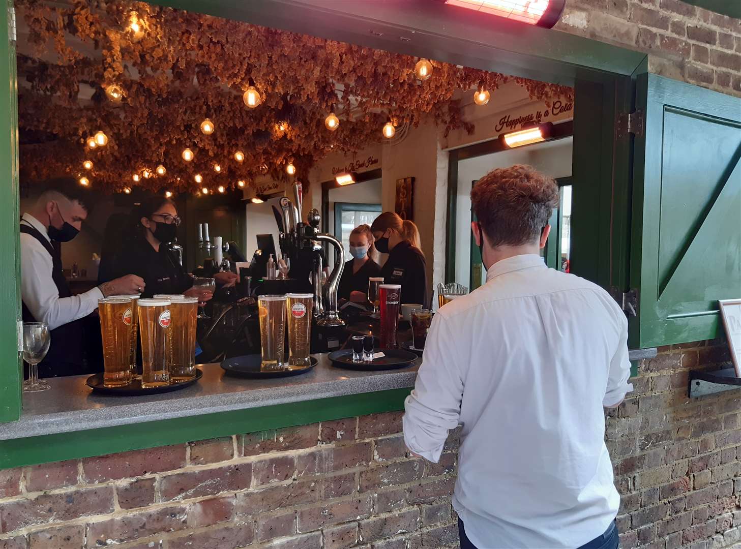 The outside bar at The Brenchley in Maidstone