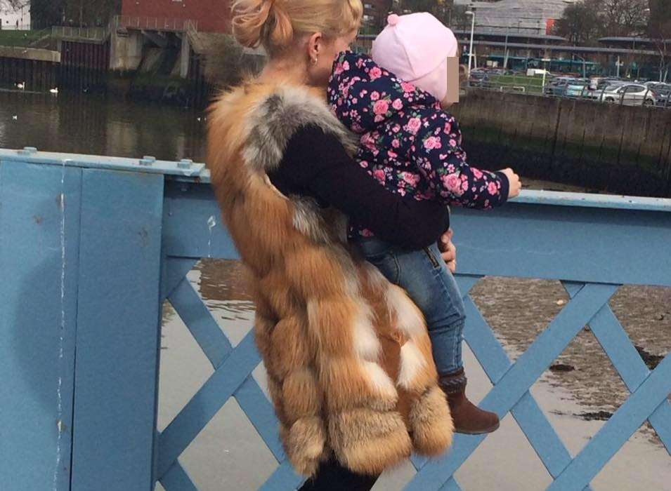 Victoria with her mother at Sun Pier in Chatham