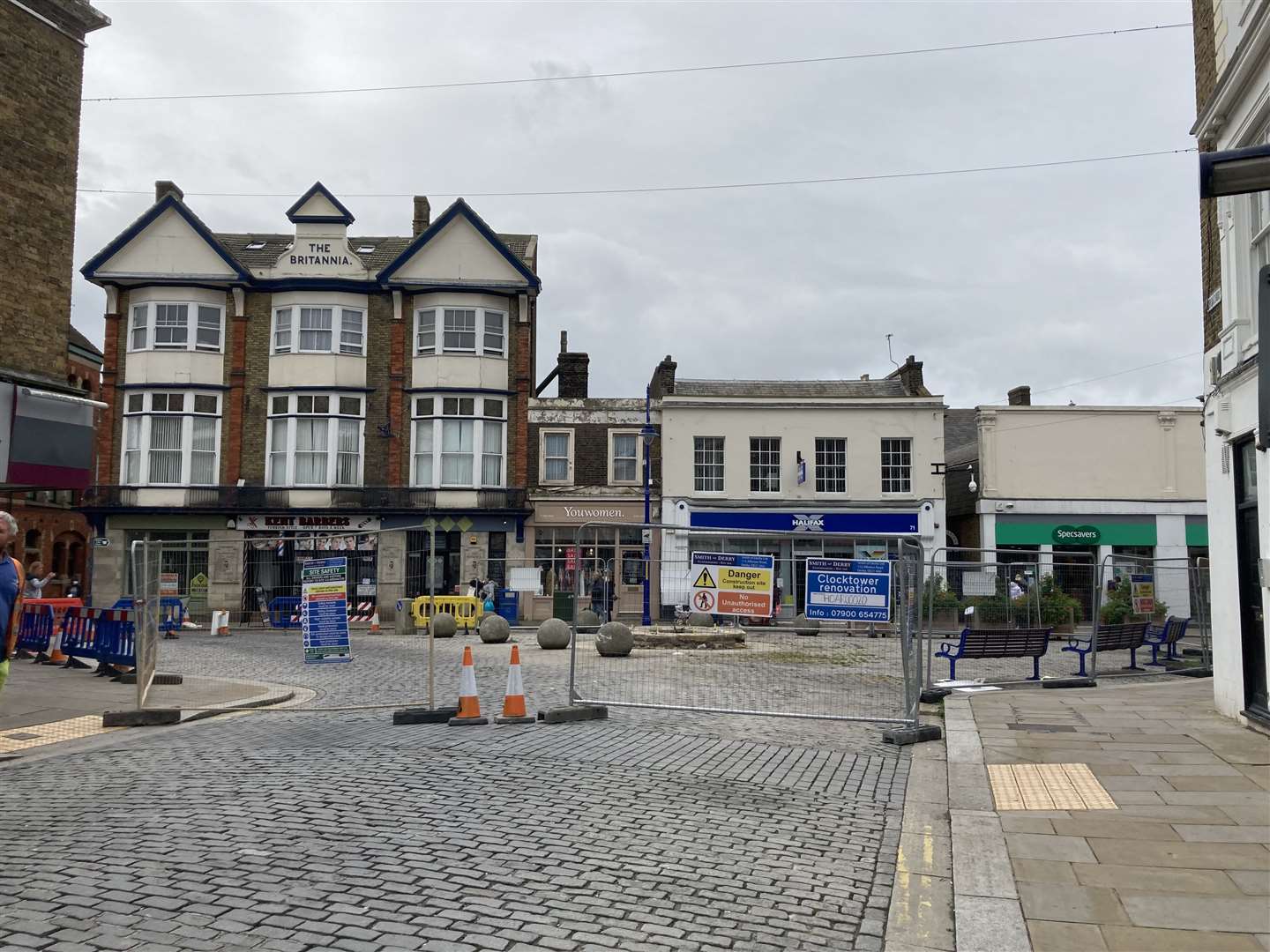 Day Four: Time has flown. The Sheerness clock tower is no more having left for Derby