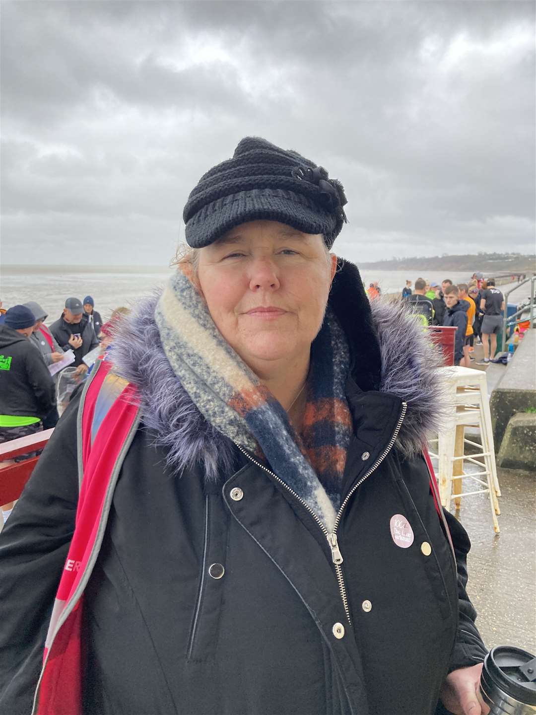 Wendy Tipton is the event director of Sheppey's 5k parkrun which celebrated its 100th anniversary on The Leas at Minster on Saturday. Picture: John Nurden