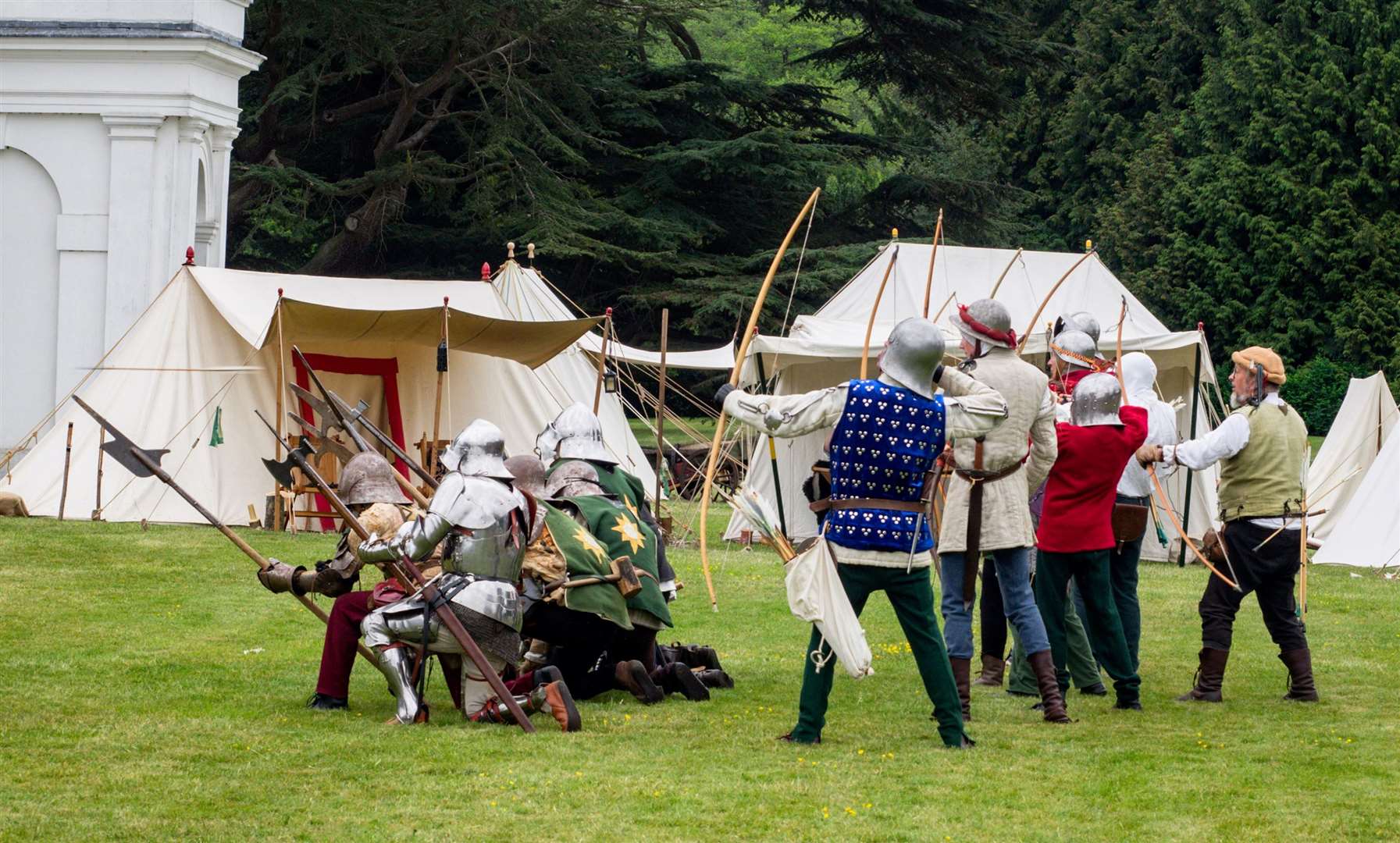 Watch some heart-stopping archery challenges at Lullingstone Castle's Medieval Magic. Picture: Alan Graham