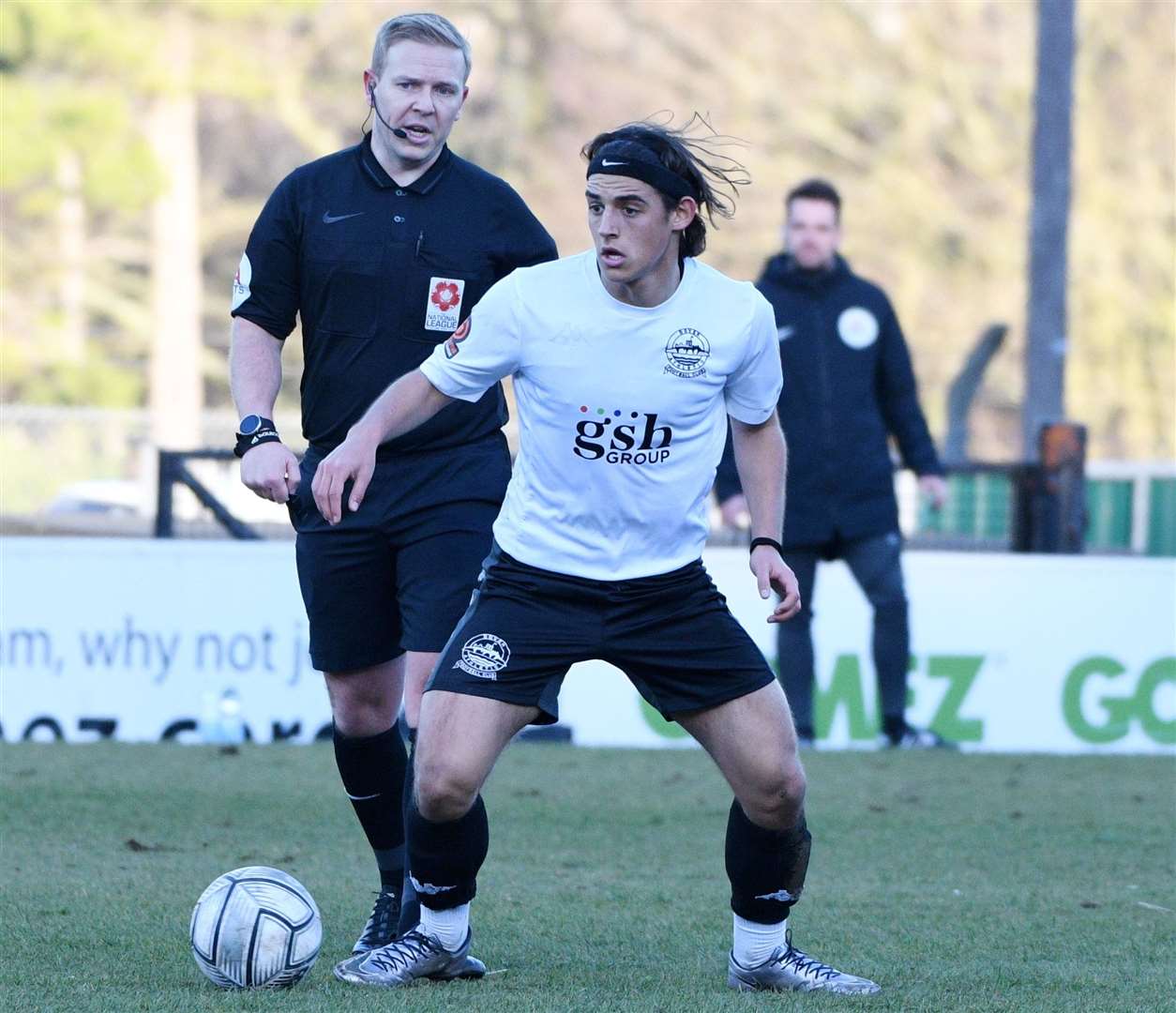 Midfielder George Wilkinson was also given his marching orders late on. Picture: Barry Goodwin