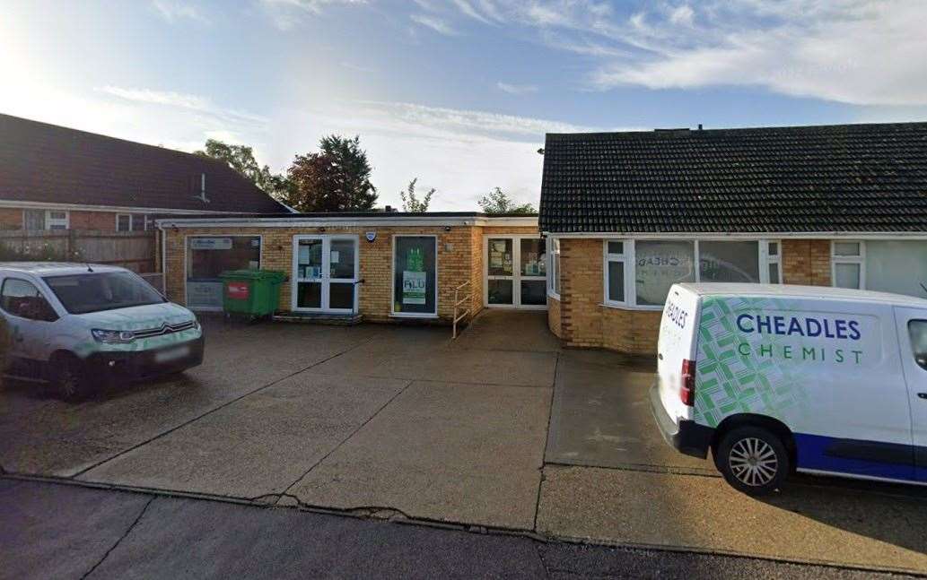 The former Cheadles Seasalter pharmacy in Faversham Road. Picture: Google