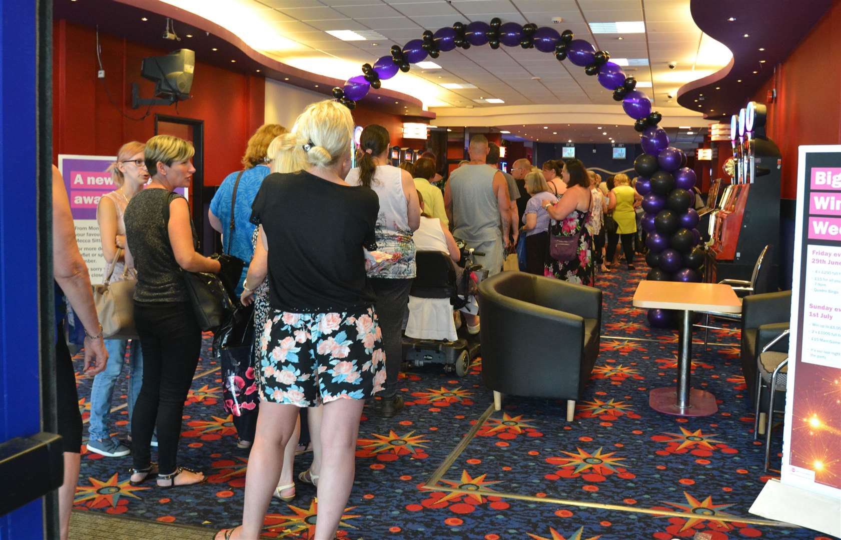 Crowds at Mecca Bingo's final day in Ashford in 2018. Picture: Steve Salter