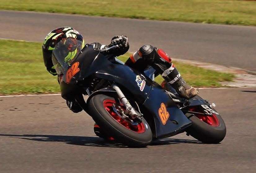 Maidstone racer Ethan Sparks leads the championship in his rookie season in the class Picture: Clive Bonner