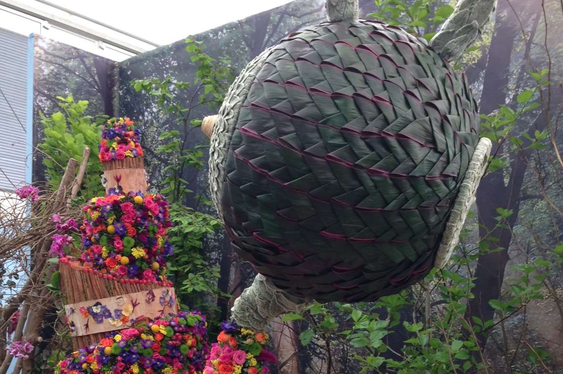 Hadlow College's display at the Chelsea Flower Show