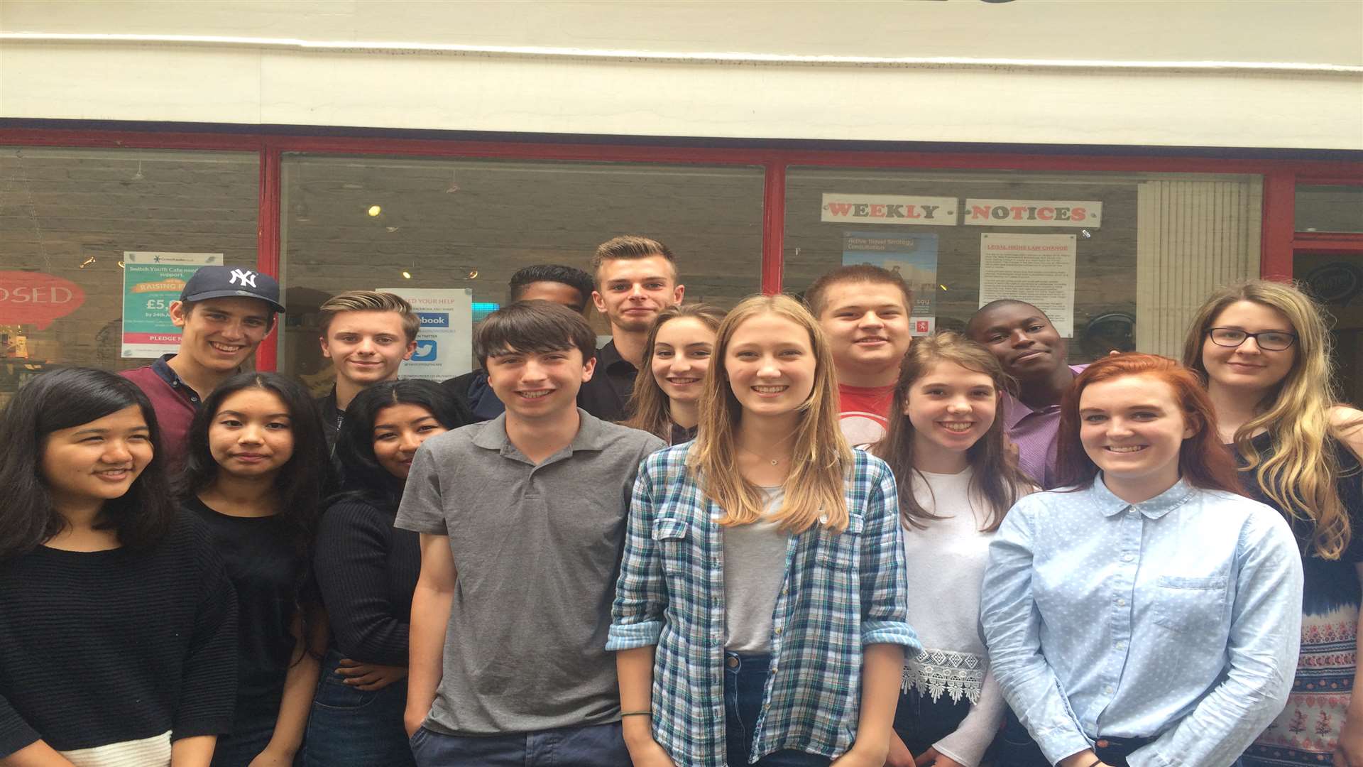 The fantastic fifteen (left to right): Priyam Thapa, Unika Limbu, Mark Homes, Kyren Ball, Kamana Rai, Jesse Dawson, Joe Gosney, Chloe Malujlo, Ed Pile, Michalina Michalska, Gregory Biggs, Lauren Dram, Stacey Wright, Xola Mji, Abigail Gibbins