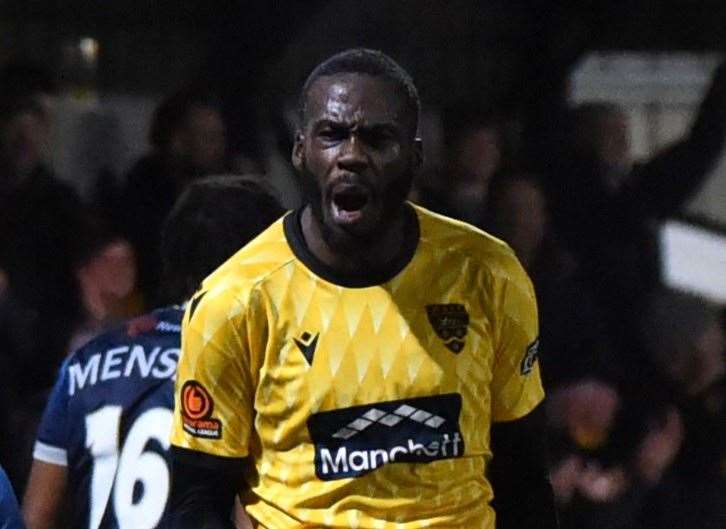 Levi Amantchi has thanked everyone at Maidstone after leaving the club. Picture: Steve Terrell