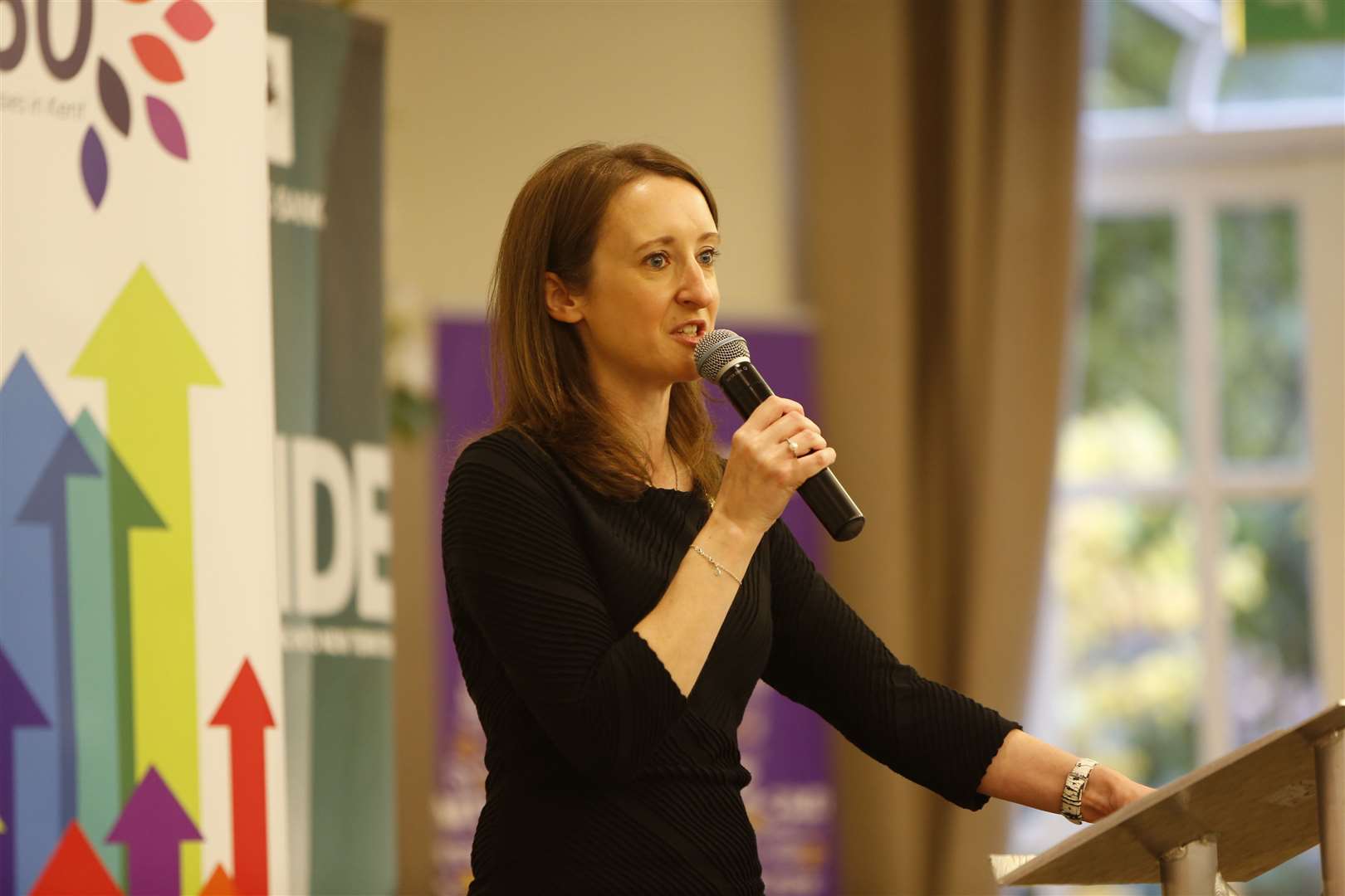 kmfm's Nicola Everett hosts the MegaGrowth 50 unveiling last year at Maidstone's Turkey Mill