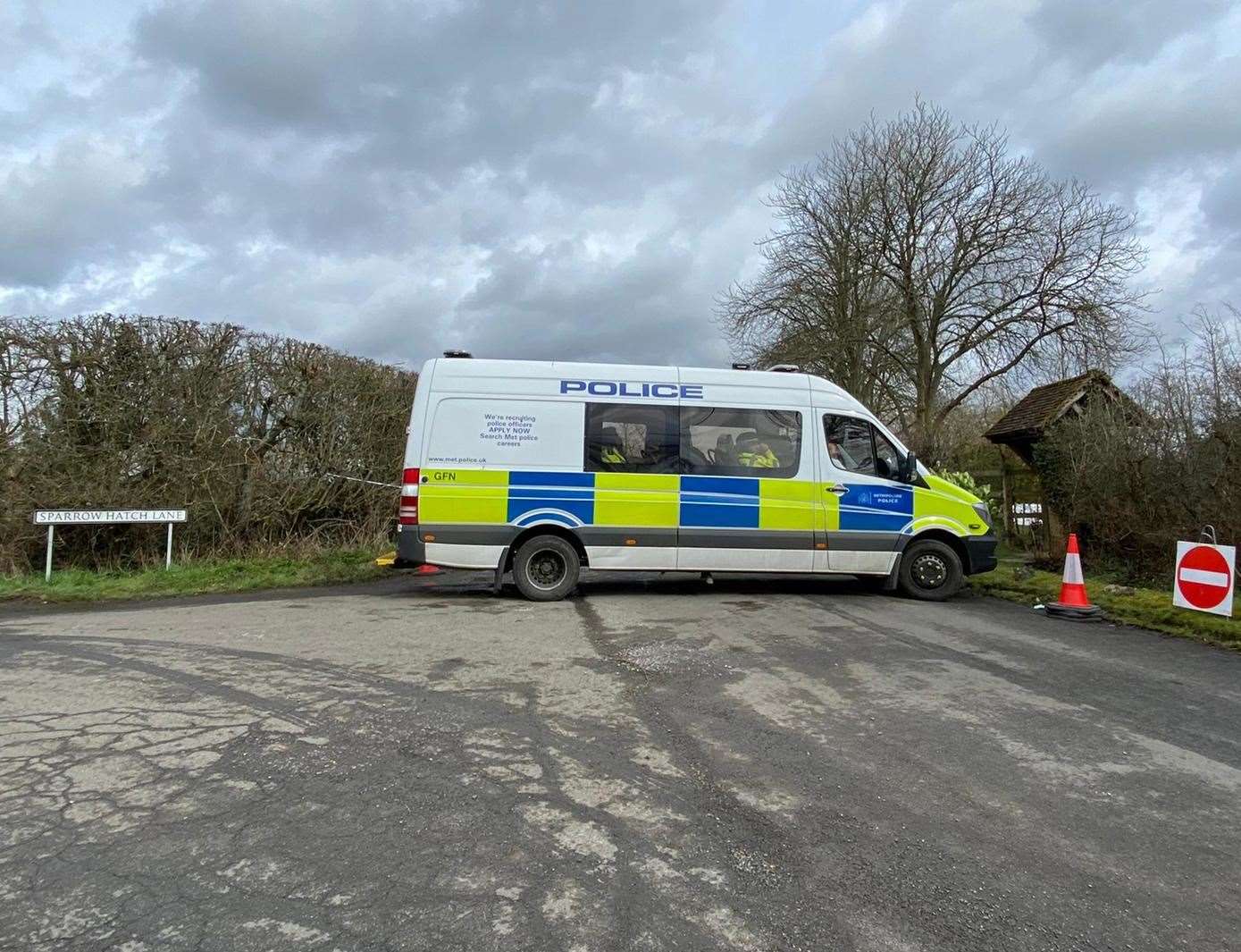 A number of junctions around the Great Chart area remain blocked by police. Picture: Barry Goodwin