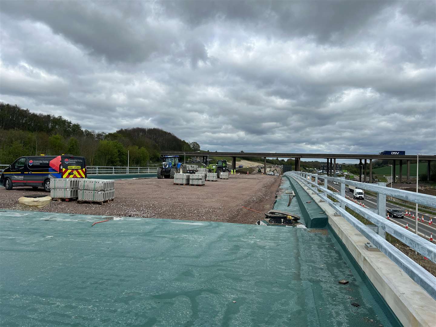 Work is still underway on the multi-million-pound Stockbury Flyover. Picture: Megan Carr