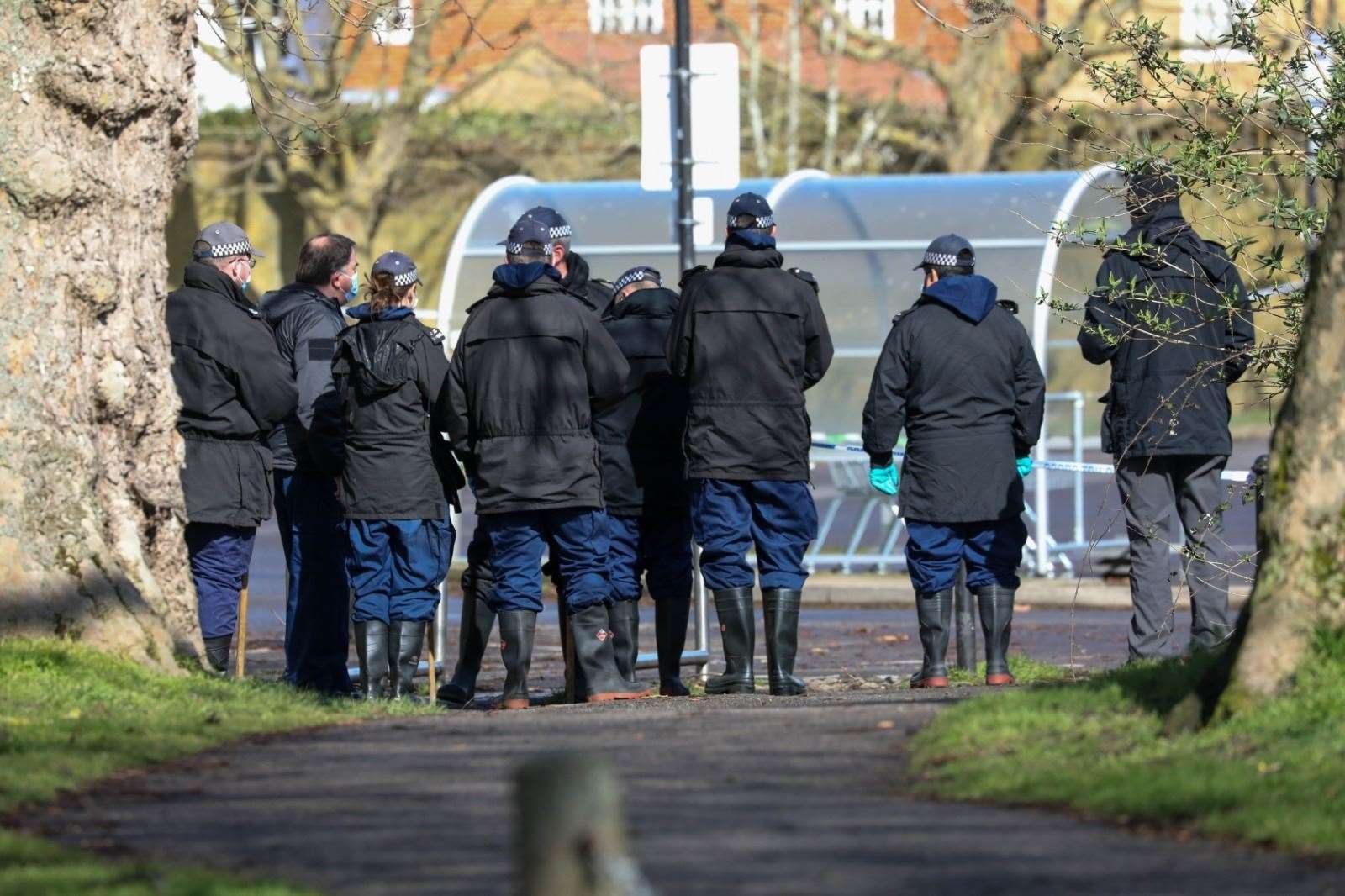 Police searching in Sandwich as part of Sarah Everard investigation. Picture: UKNiP (45155529)