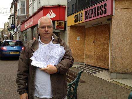 Vince Munday, Margate market stall holder.