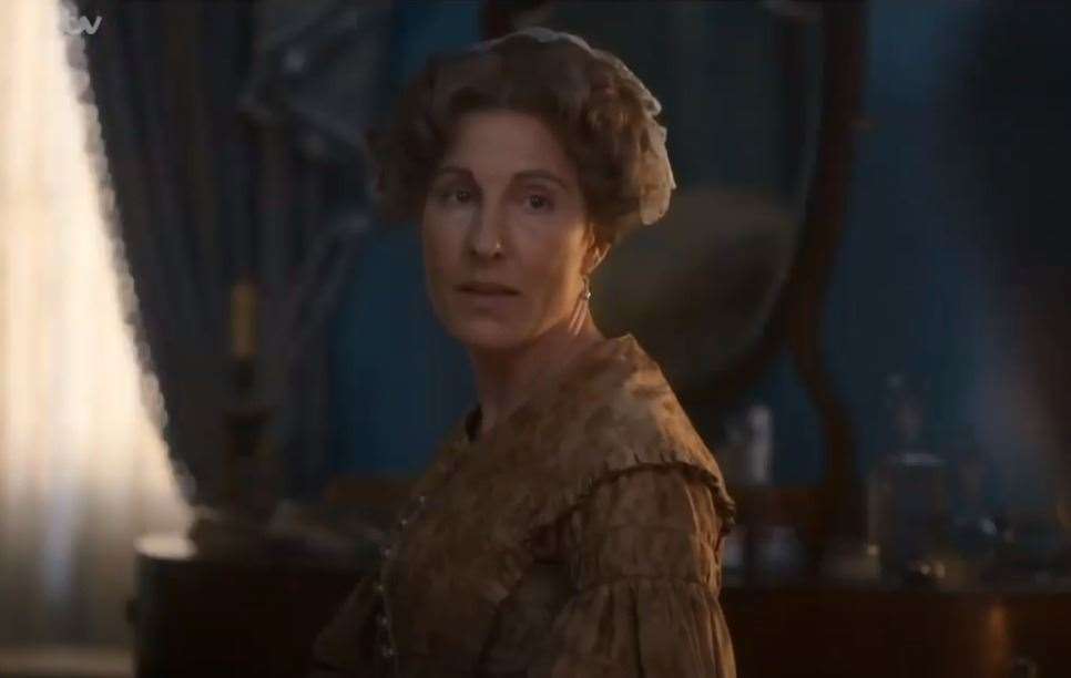 Tamsin Greig stars in historical drama Belgravia Photo: ITV/Youtube