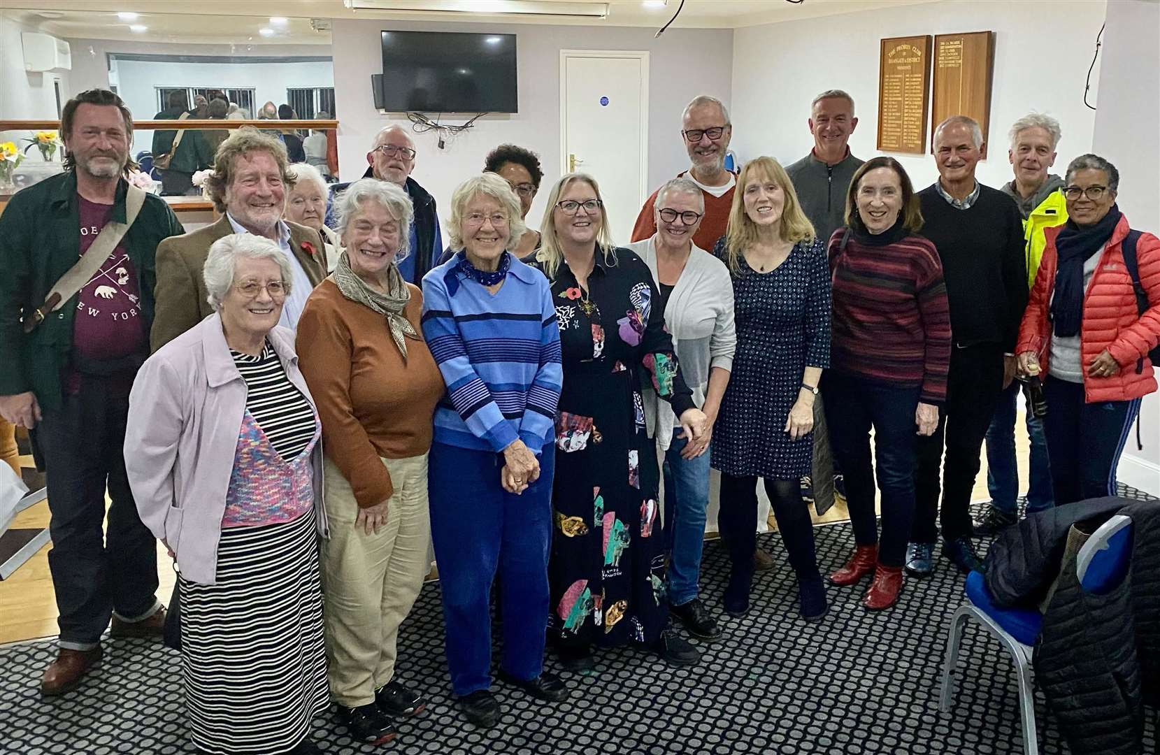 Cllr Karen Constantine (front centre) with other councillors and residents at the meeting (60636627)