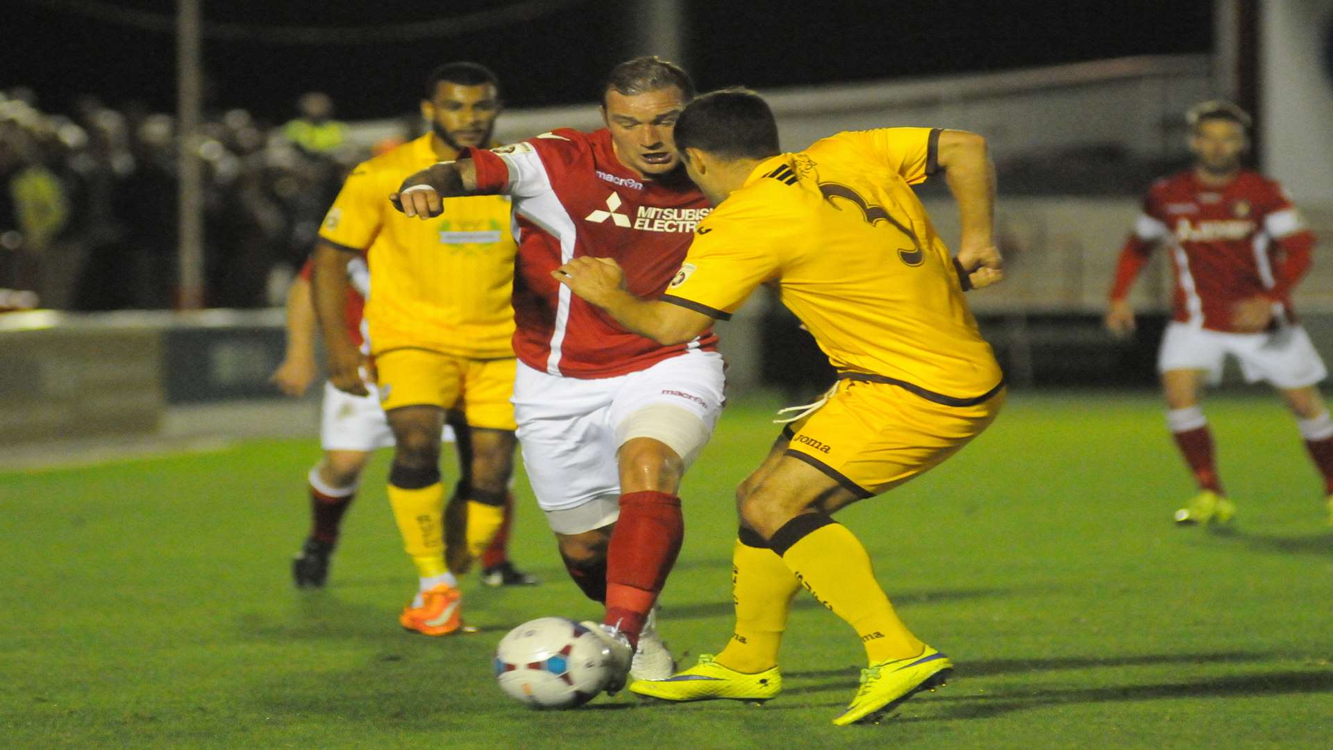 Ebbsfleet beat Sutton 1-0 at Stonebridge Road in September Picture: Steve Crispe