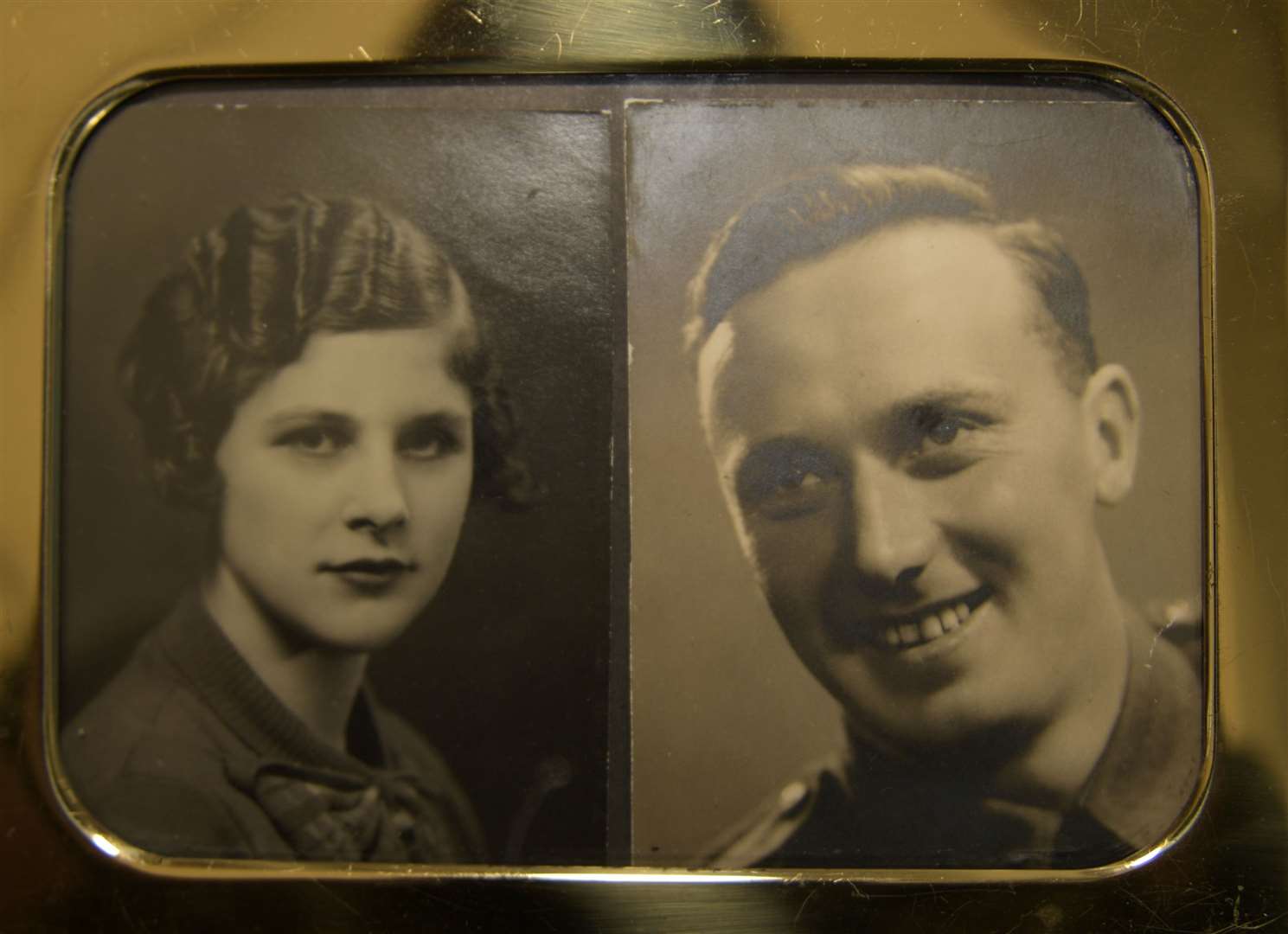 Julia Carr pictured with her late husband. Picture: Barry Goodwin