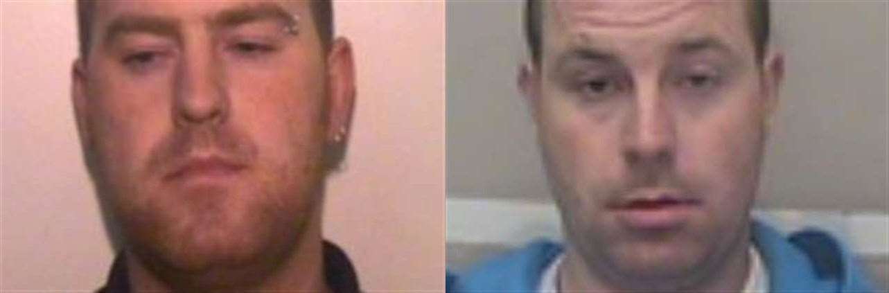 Police are looking for Ronan Hughes, left, and his brother Christoper Hughes, right. Picture: Essex Police (20620247)