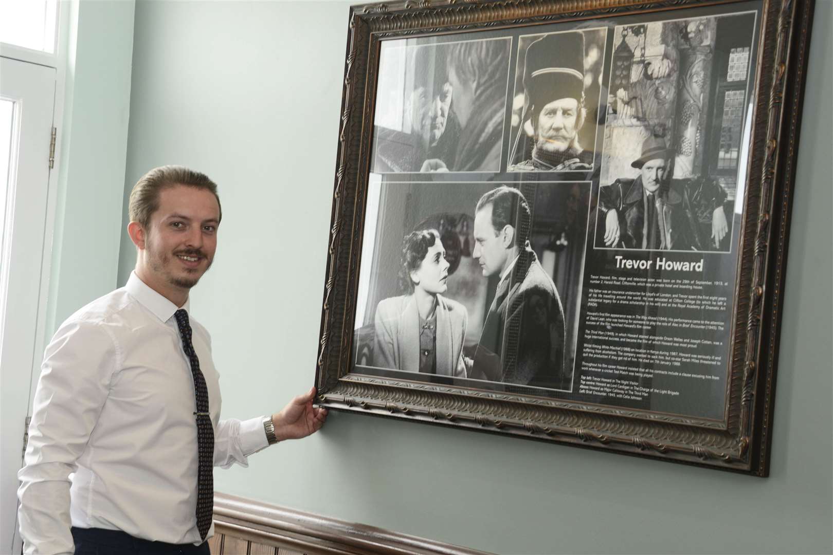 Pub Manager Mac Cole with some of the new artwork (11904238)