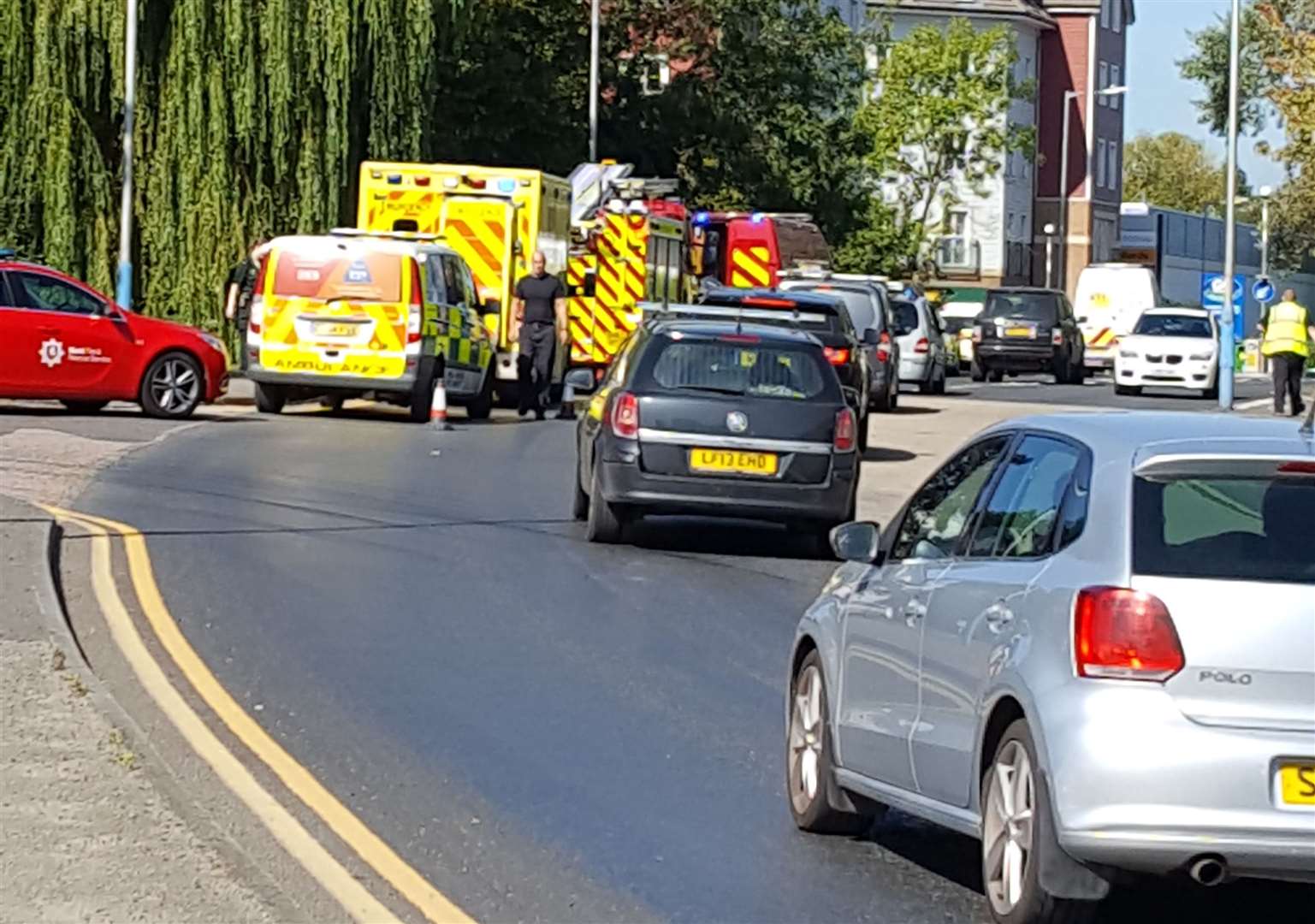 Police have cordoned off part of the river next to Vale Road, Tonbridge (16956584)