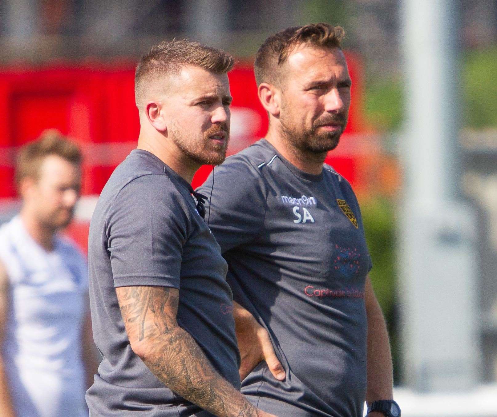 Maidstone United development squad managers Kane Rice and Simon Austin Picture: Helen Cooper