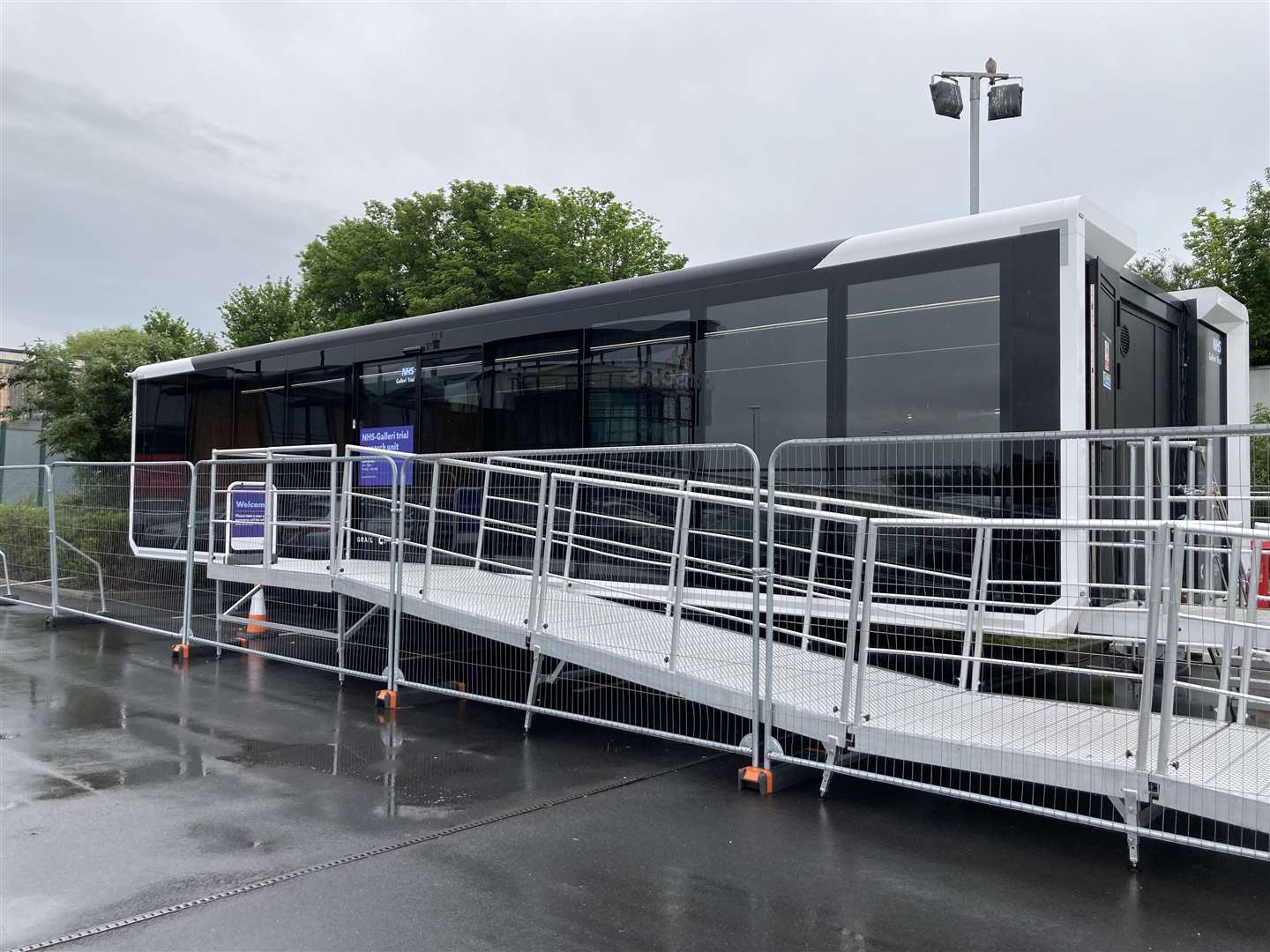 One of the NHS Galleri cancer trials units has been based in the car park of Morrisons supermarket in Sittingbourne