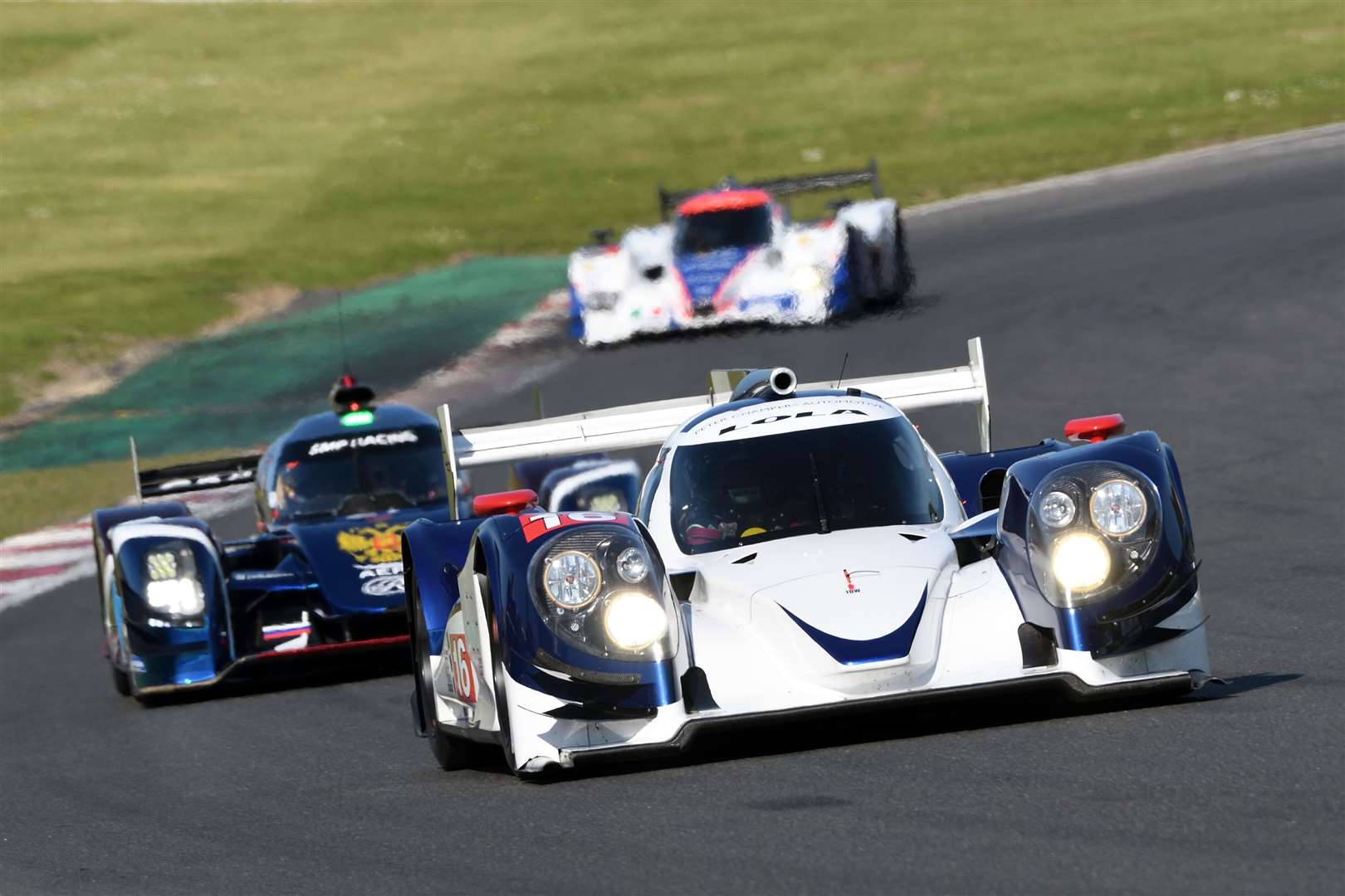 Steve Tandy won both Endurance Legends races in the Lola-Judd B12/60. Picture: Simon Hildrew