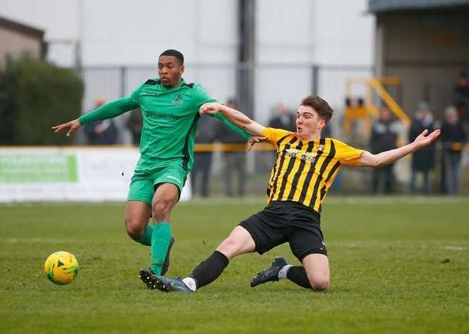 Folkestone Invicta were in with a chance of promotion Picture: Andy Jones