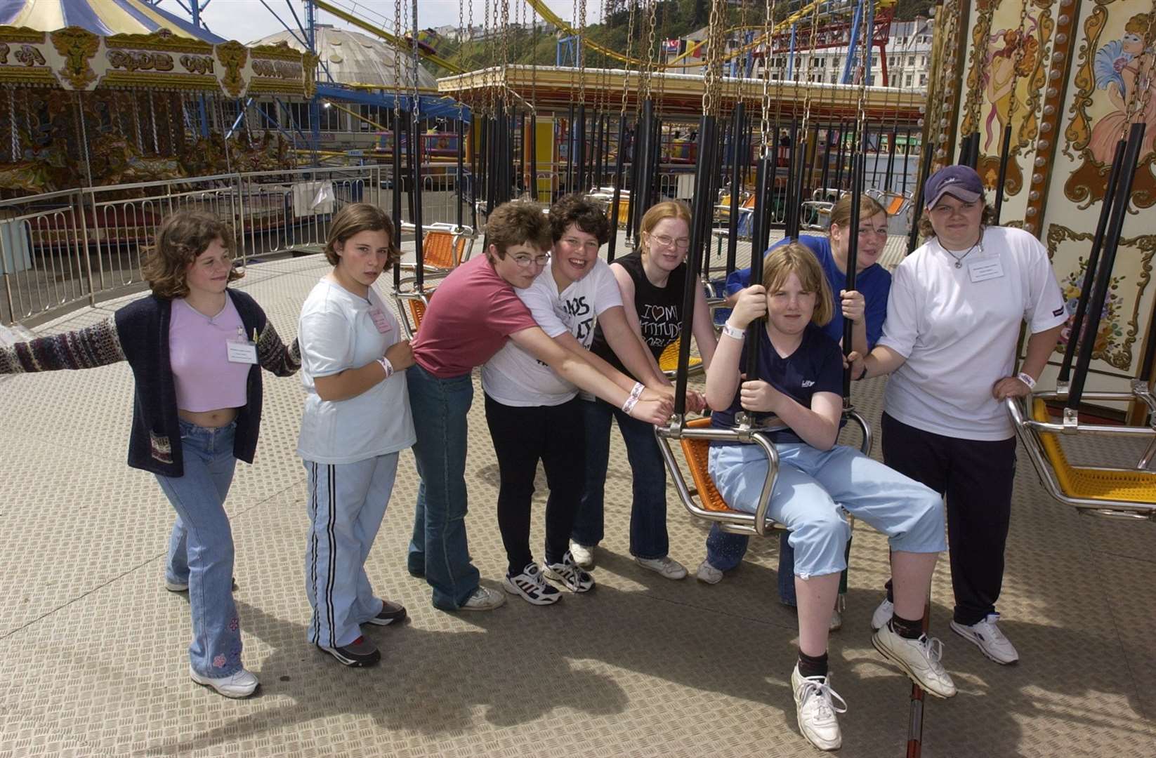 Some of the many youngsters who were guests of the Variety Club Children's Charity at the Rotunda, Folkestone