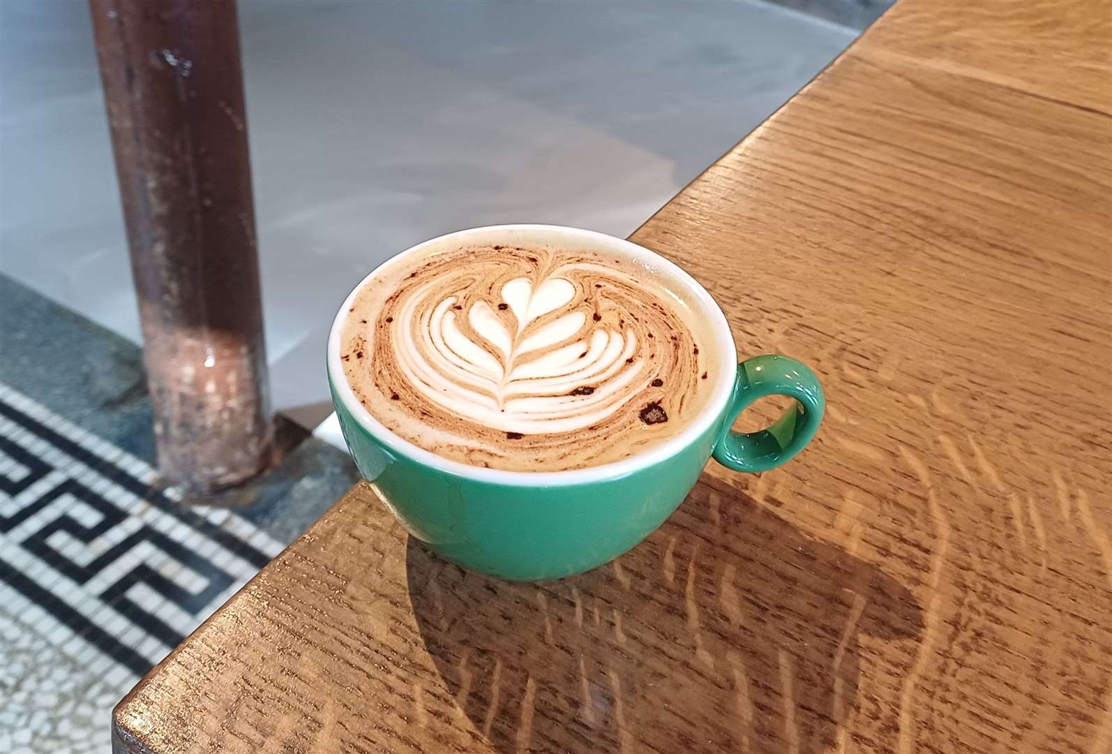 A cappucino at The Market House in Tonbridge